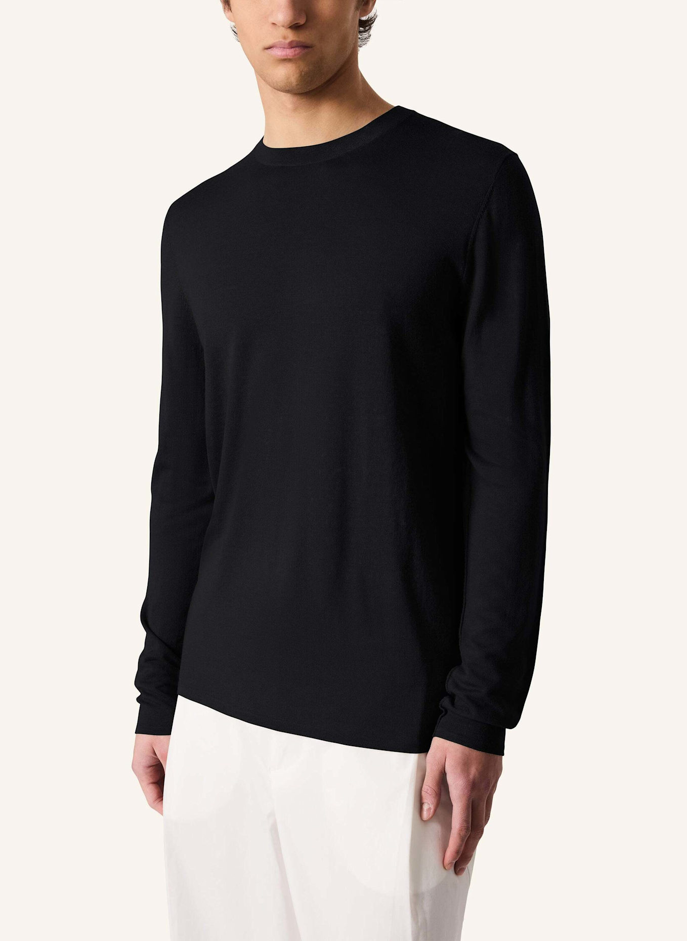 KIEFERMANN Pullover MARLEYS aus Merino: SCHWARZ