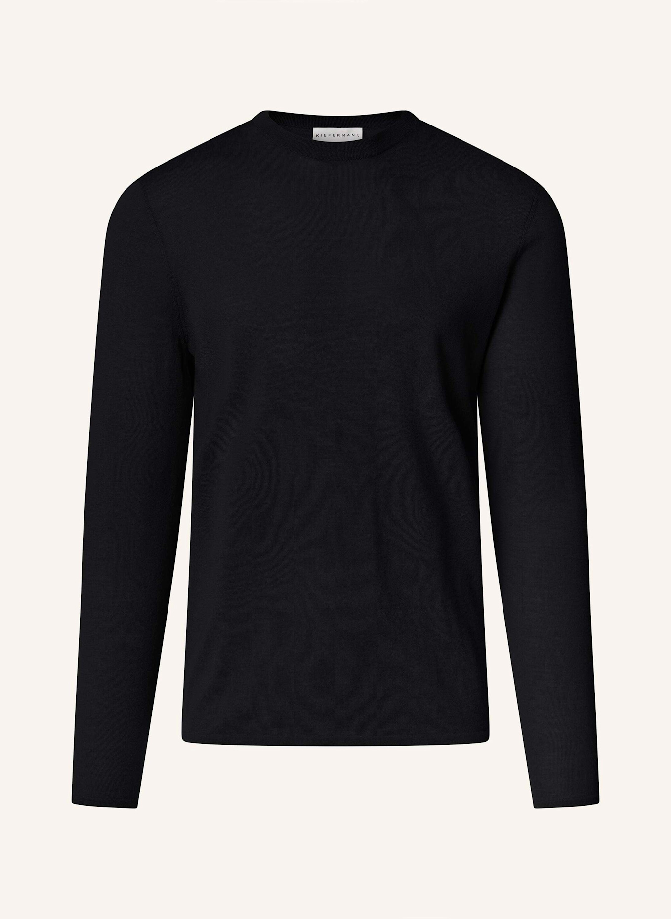 KIEFERMANN Pullover MARLEYS aus Merino: SCHWARZ