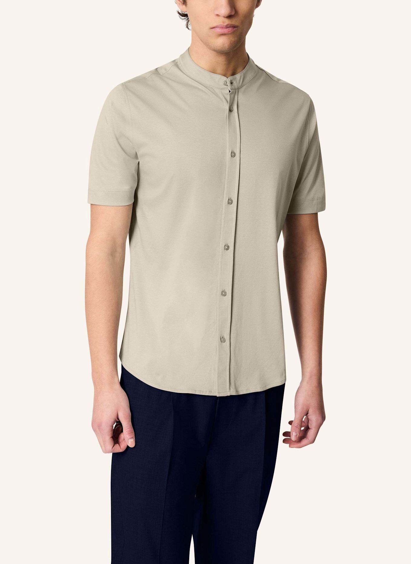 KIEFERMANN Jerseyhemd BREANDON: BEIGE