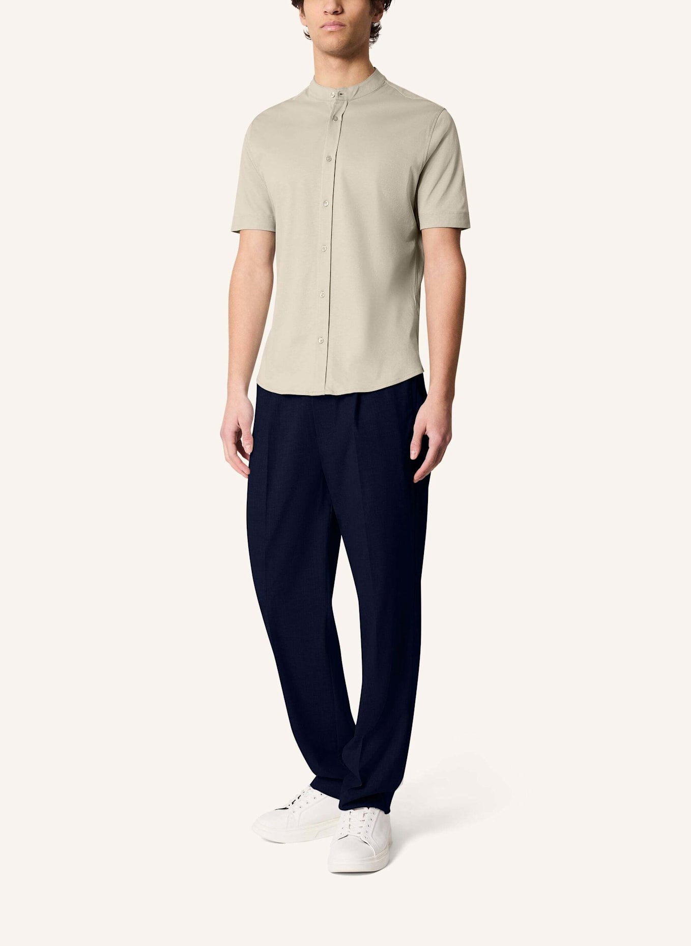 KIEFERMANN Jerseyhemd BREANDON: BEIGE
