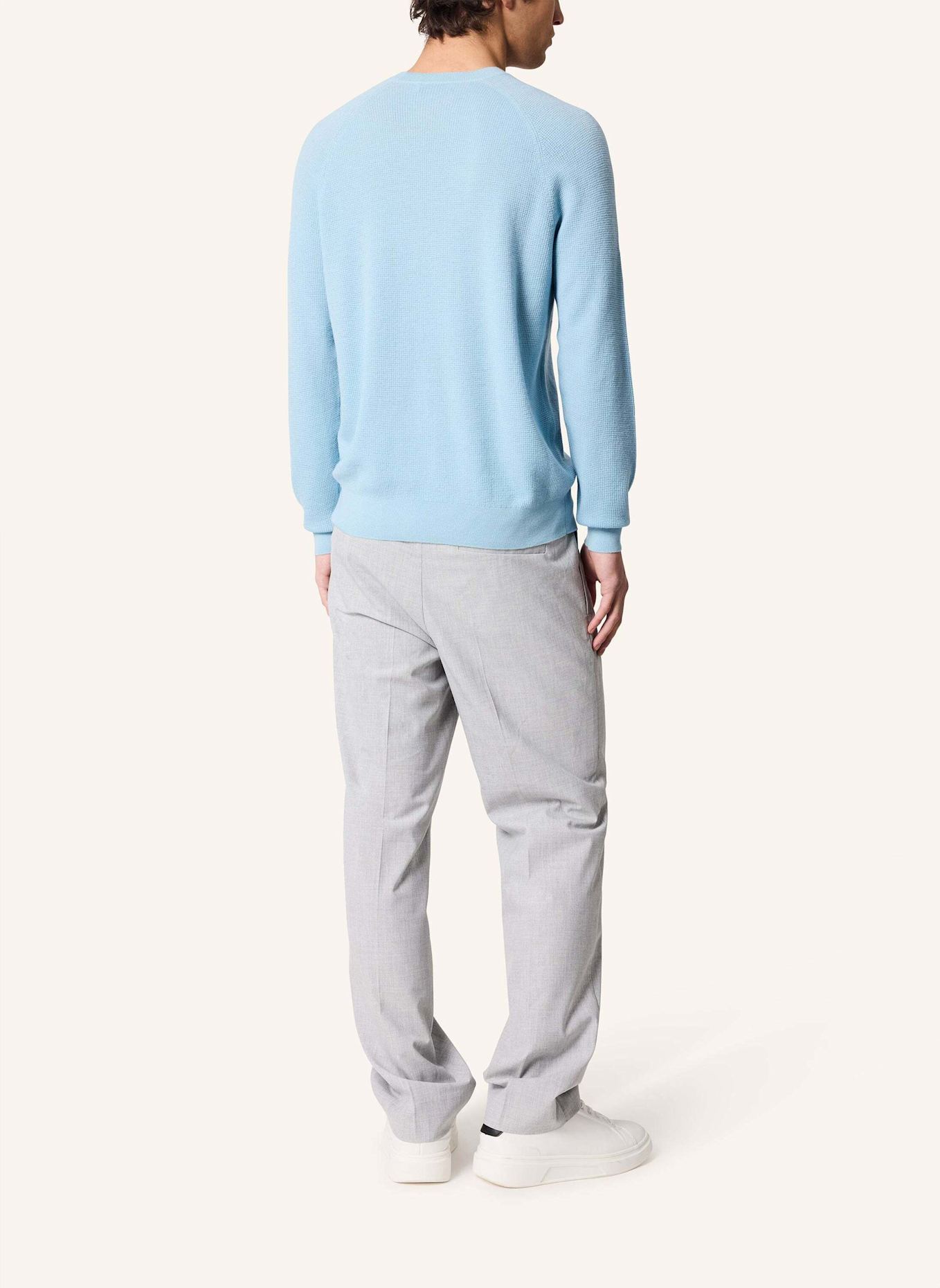 KIEFERMANN Pullover HOROLD aus Merino: HELLBLAU
