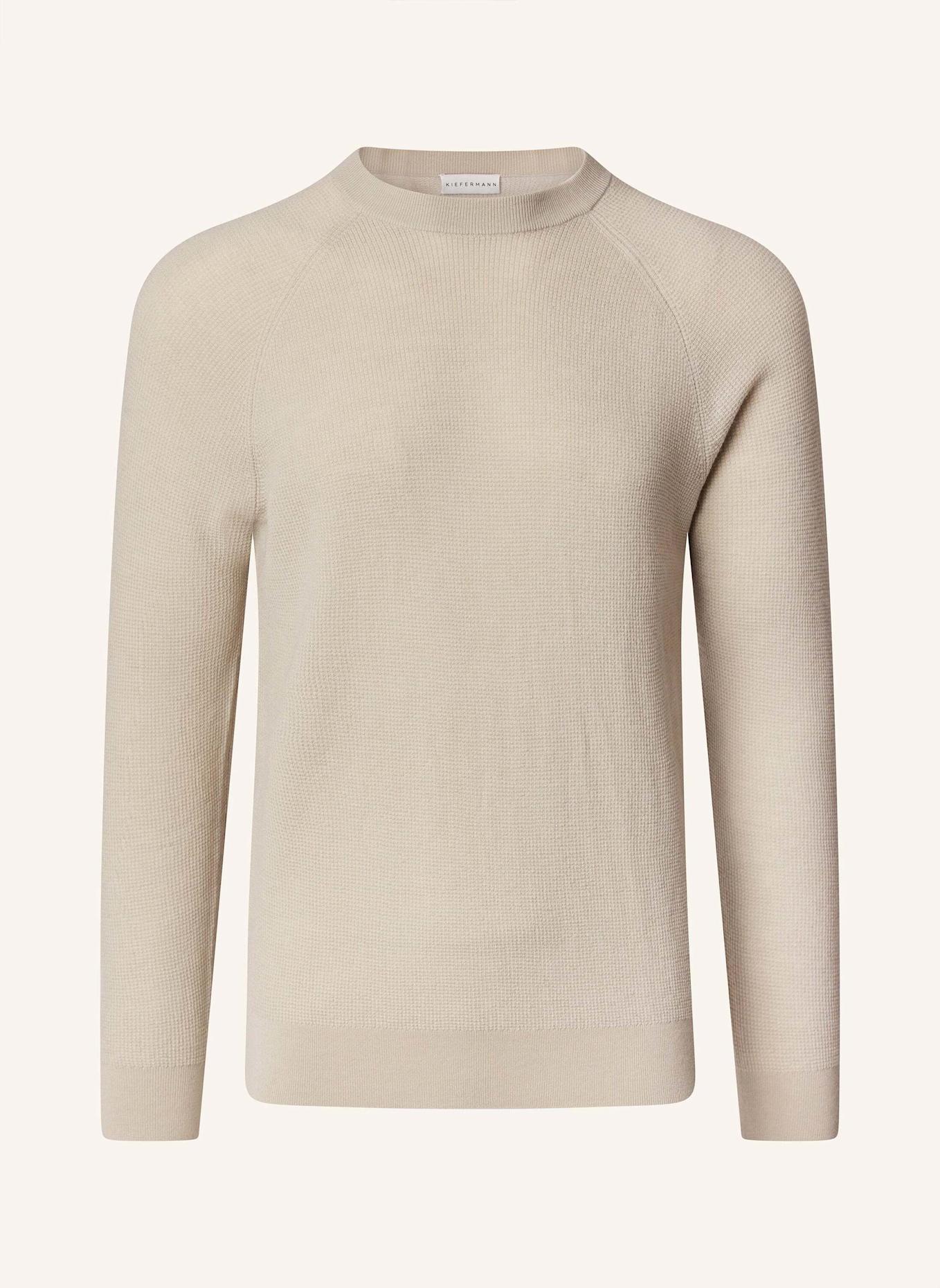 KIEFERMANN Pullover HOROLD aus Merino: BEIGE