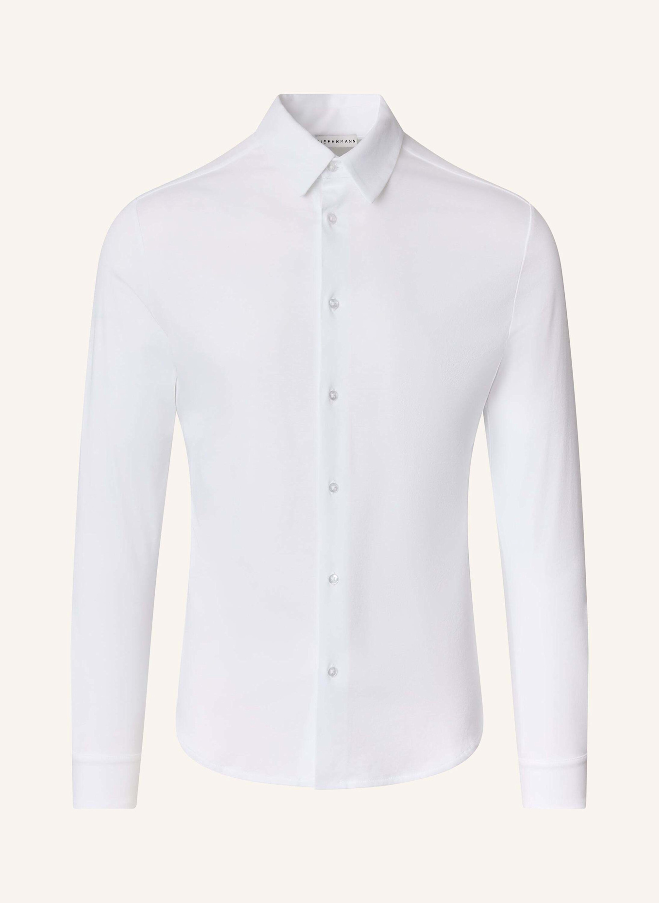 KIEFERMANN Jerseyhemd PIUSS: WEISS