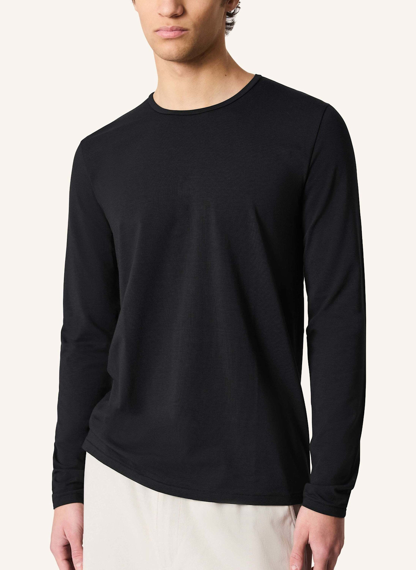 KIEFERMANN Langarmshirt EMIL: SCHWARZ
