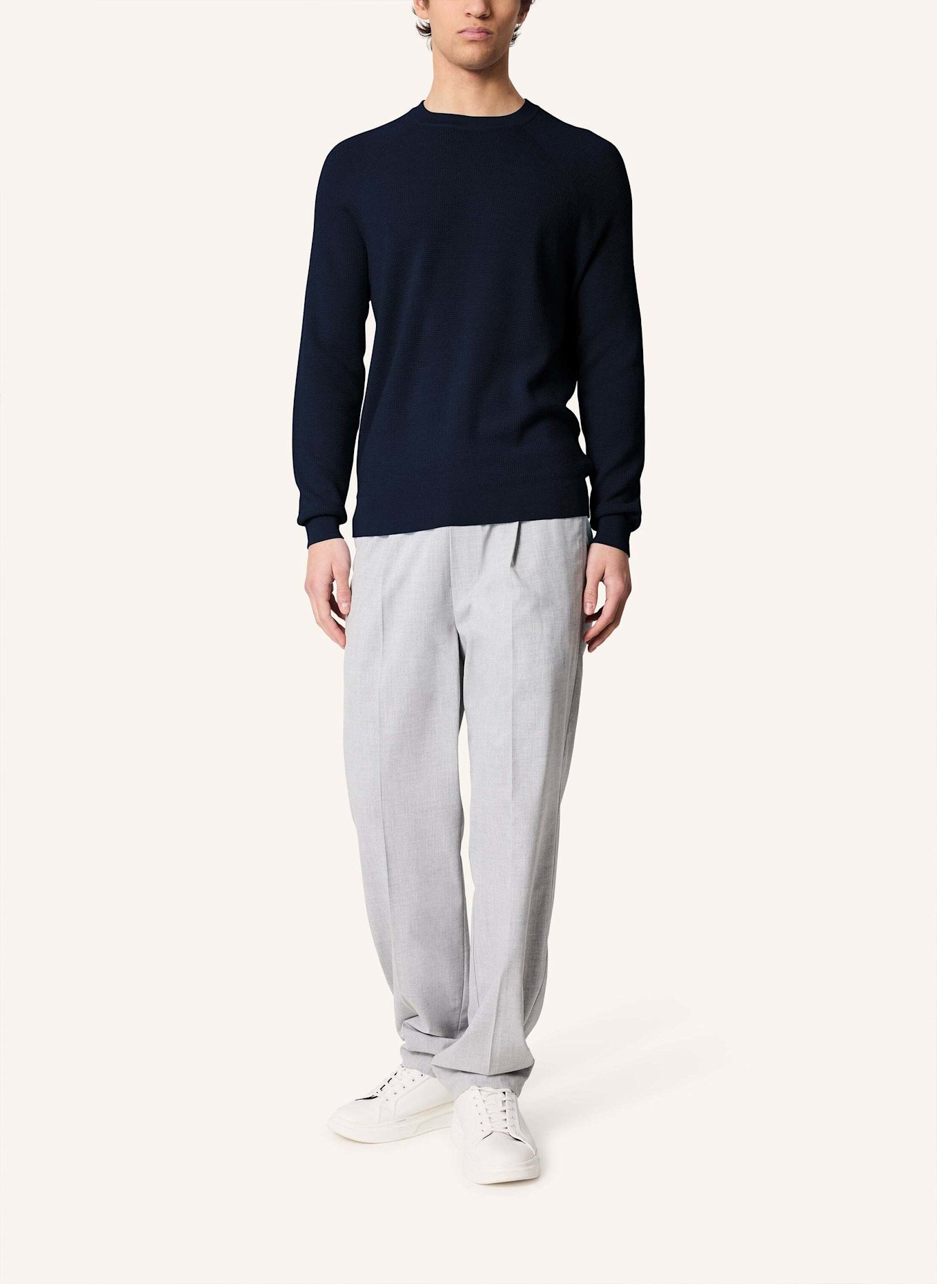 KIEFERMANN Pullover HOROLD aus Merino: BLAU