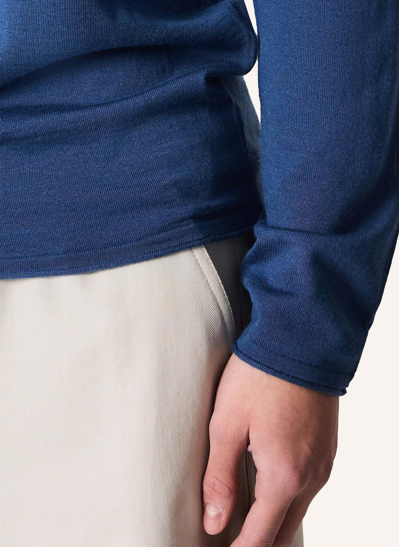 KIEFERMANN Pullover BENJAMINN aus Merino: BLAU