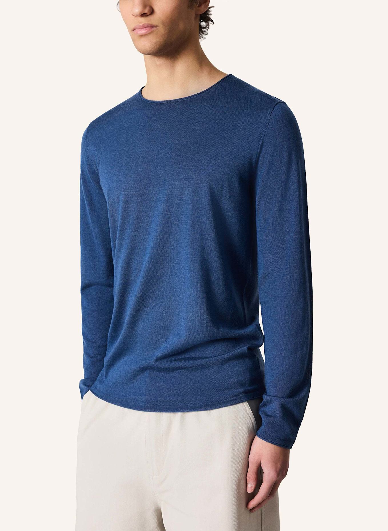 KIEFERMANN Pullover BENJAMINN aus Merino: BLAU