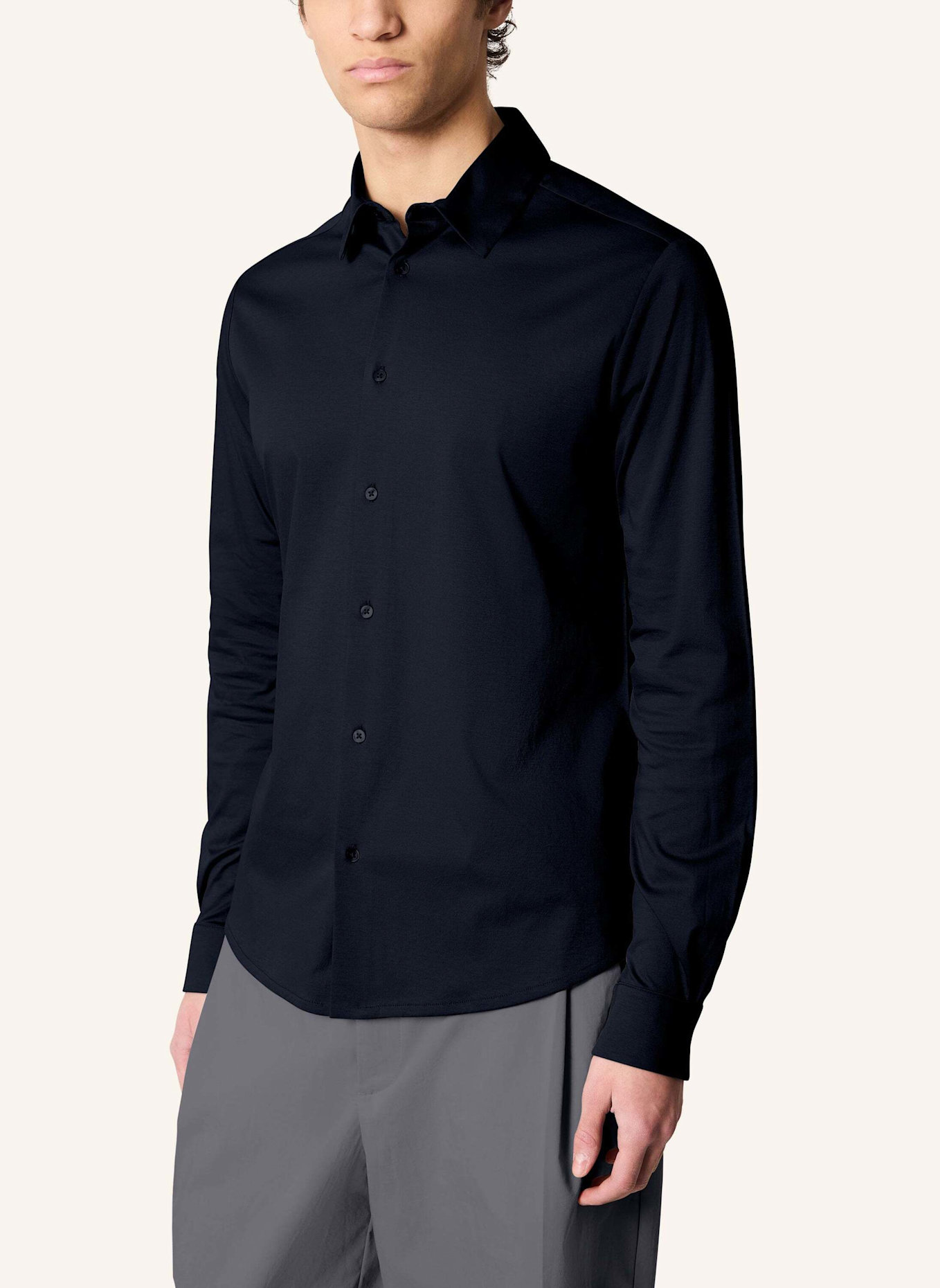 KIEFERMANN Jerseyhemd PIUSS: BLAU