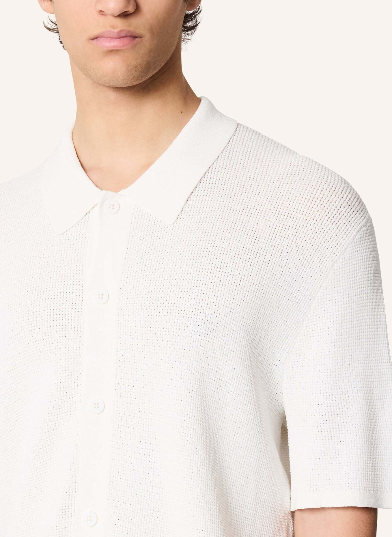 KIEFERMANN Strickhemd LAUDRIUS: ECRU