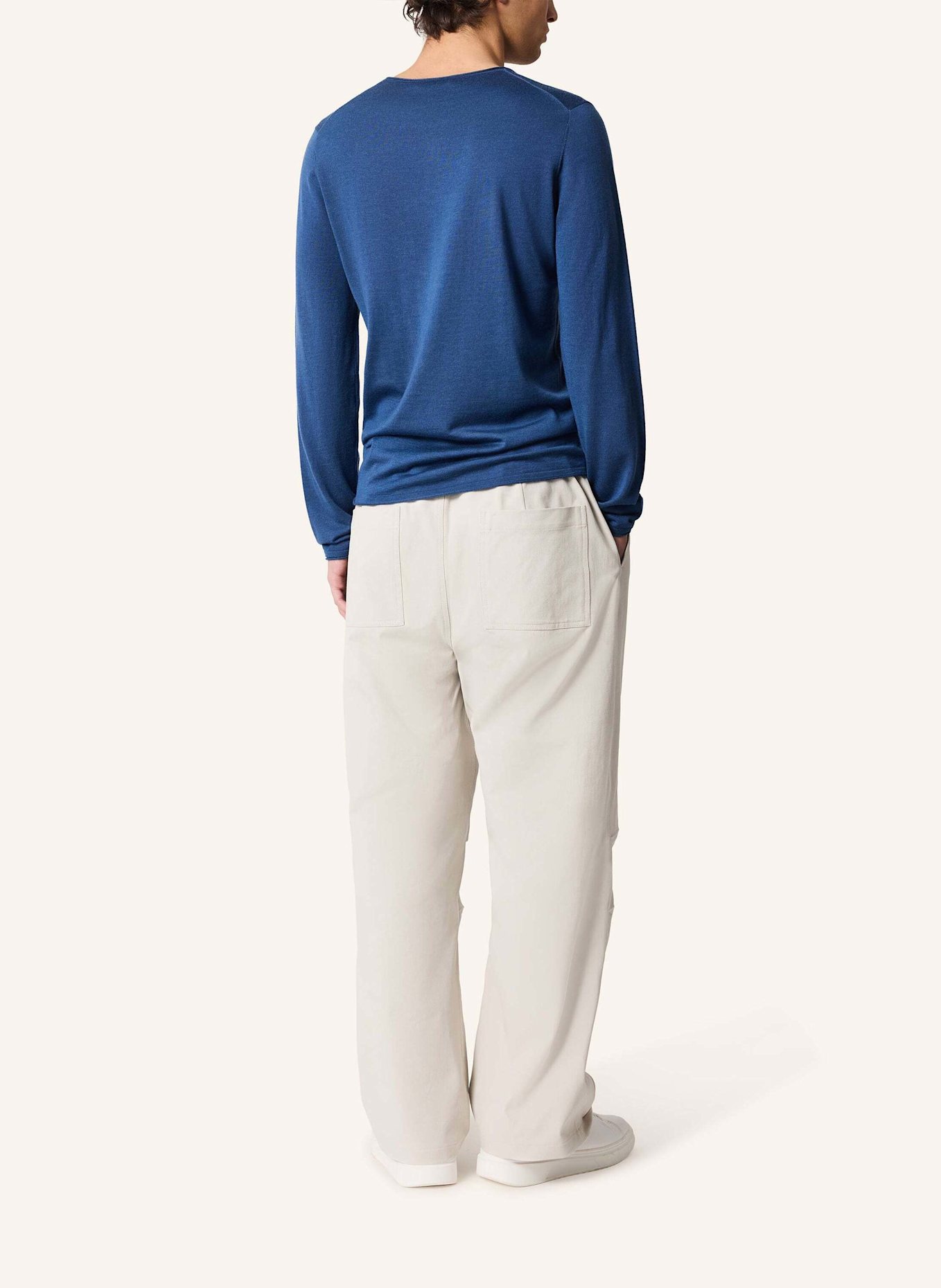 KIEFERMANN Pullover BENJAMINN aus Merino: BLAU