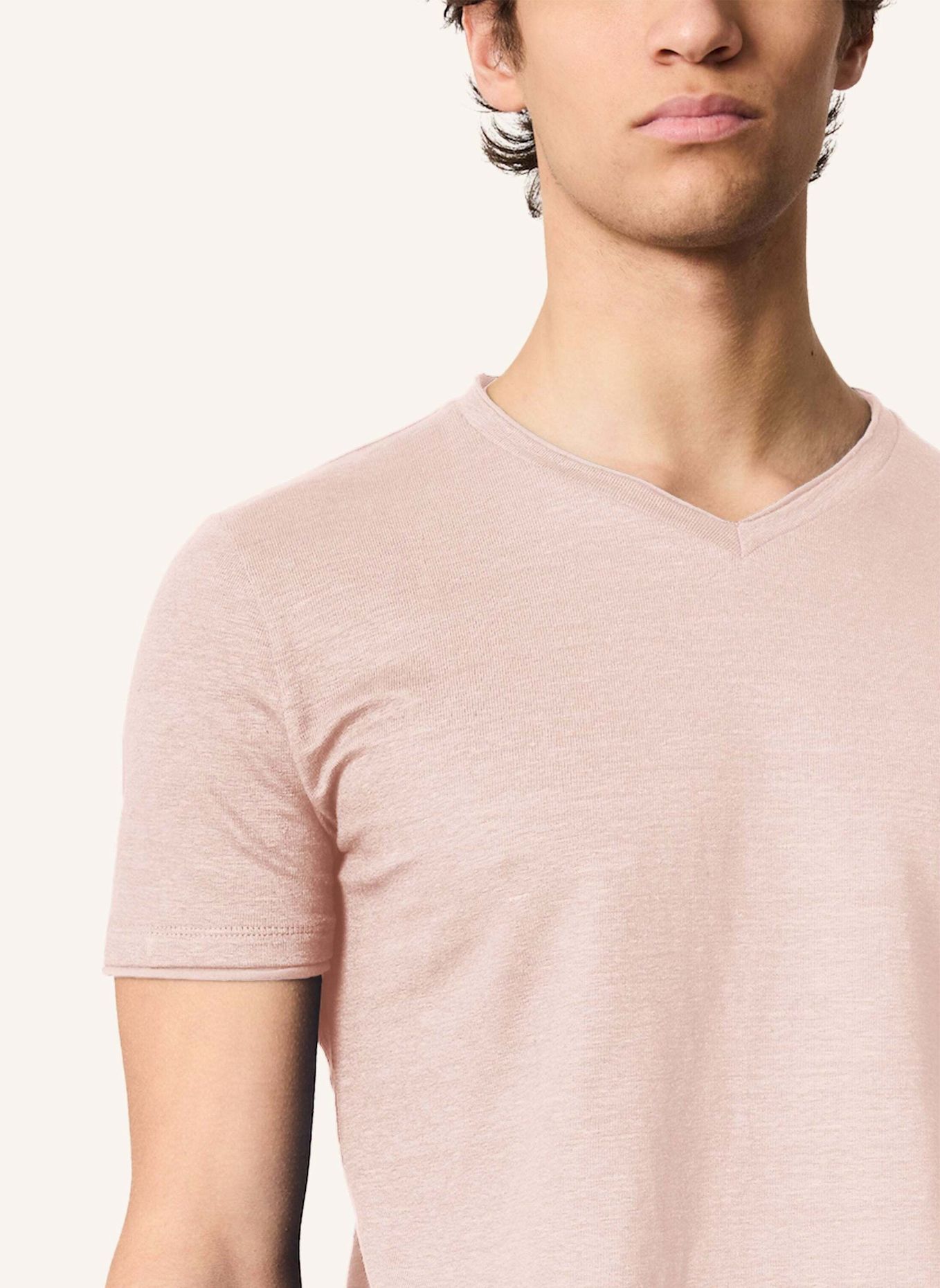 KIEFERMANN T-Shirt FILANTIO aus Leinen: ROSA