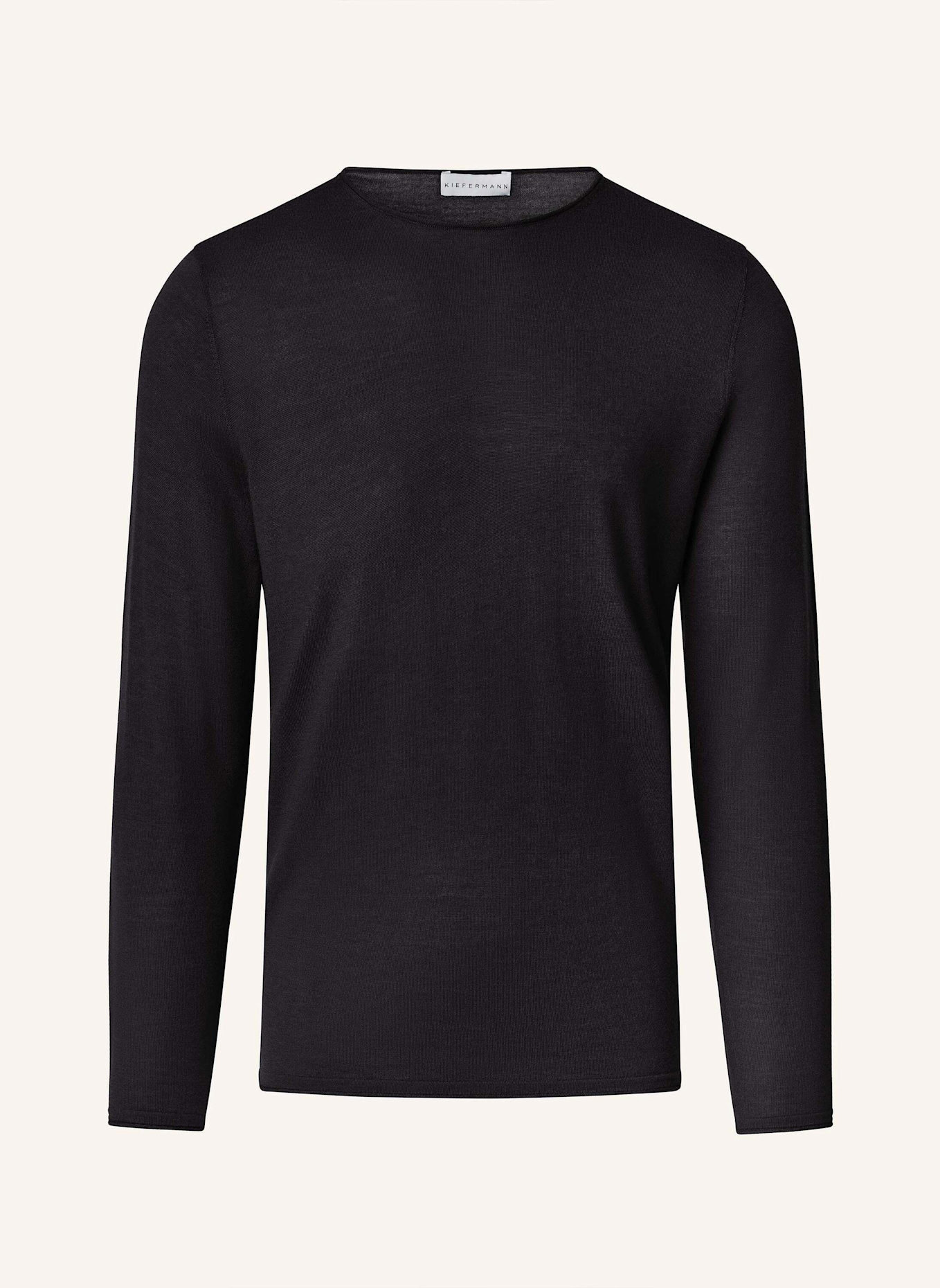 KIEFERMANN Pullover BENJAMINN aus Merino: SCHWARZ