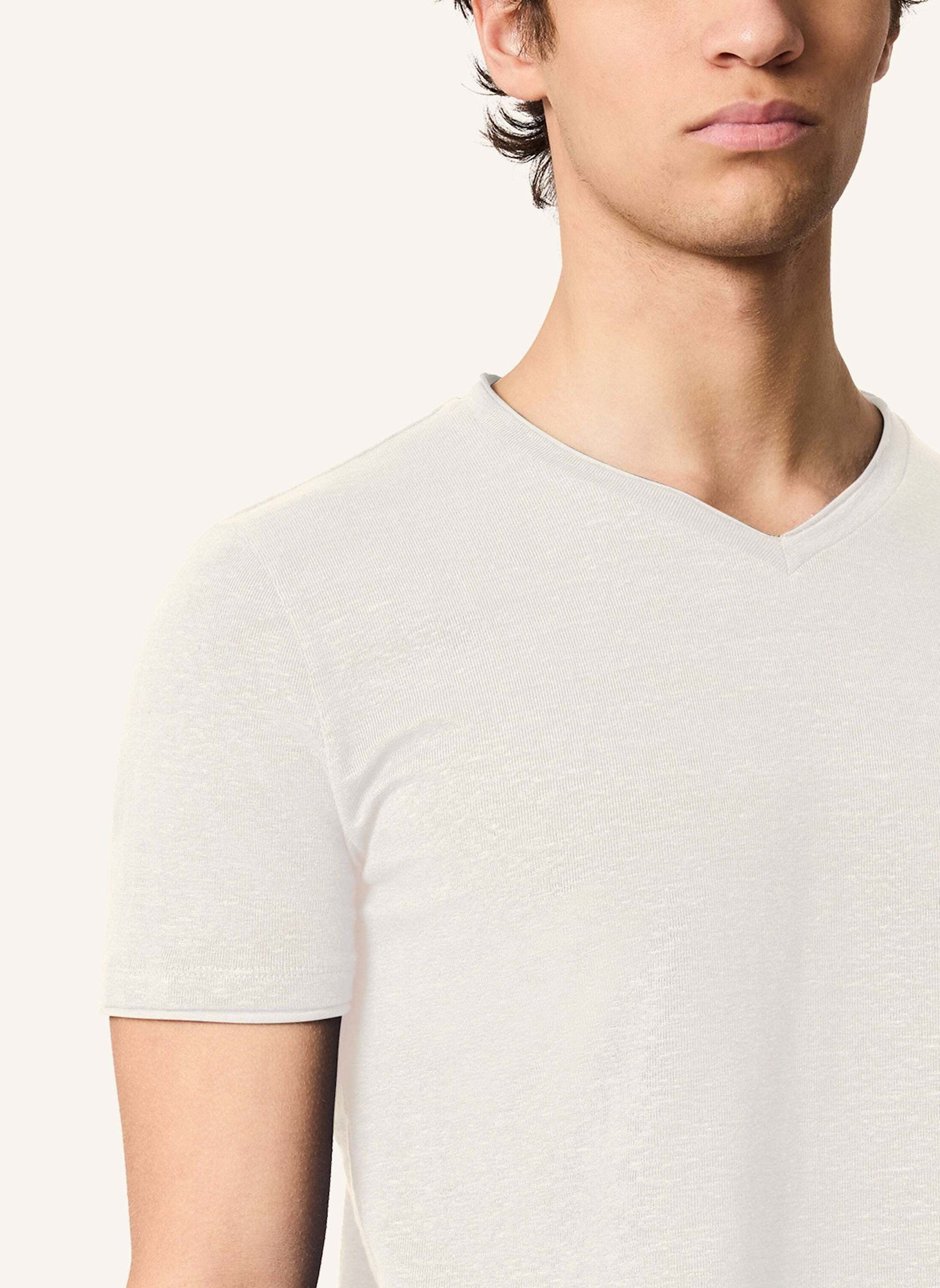 KIEFERMANN T-Shirt FILANTIO aus Leinen: ECRU