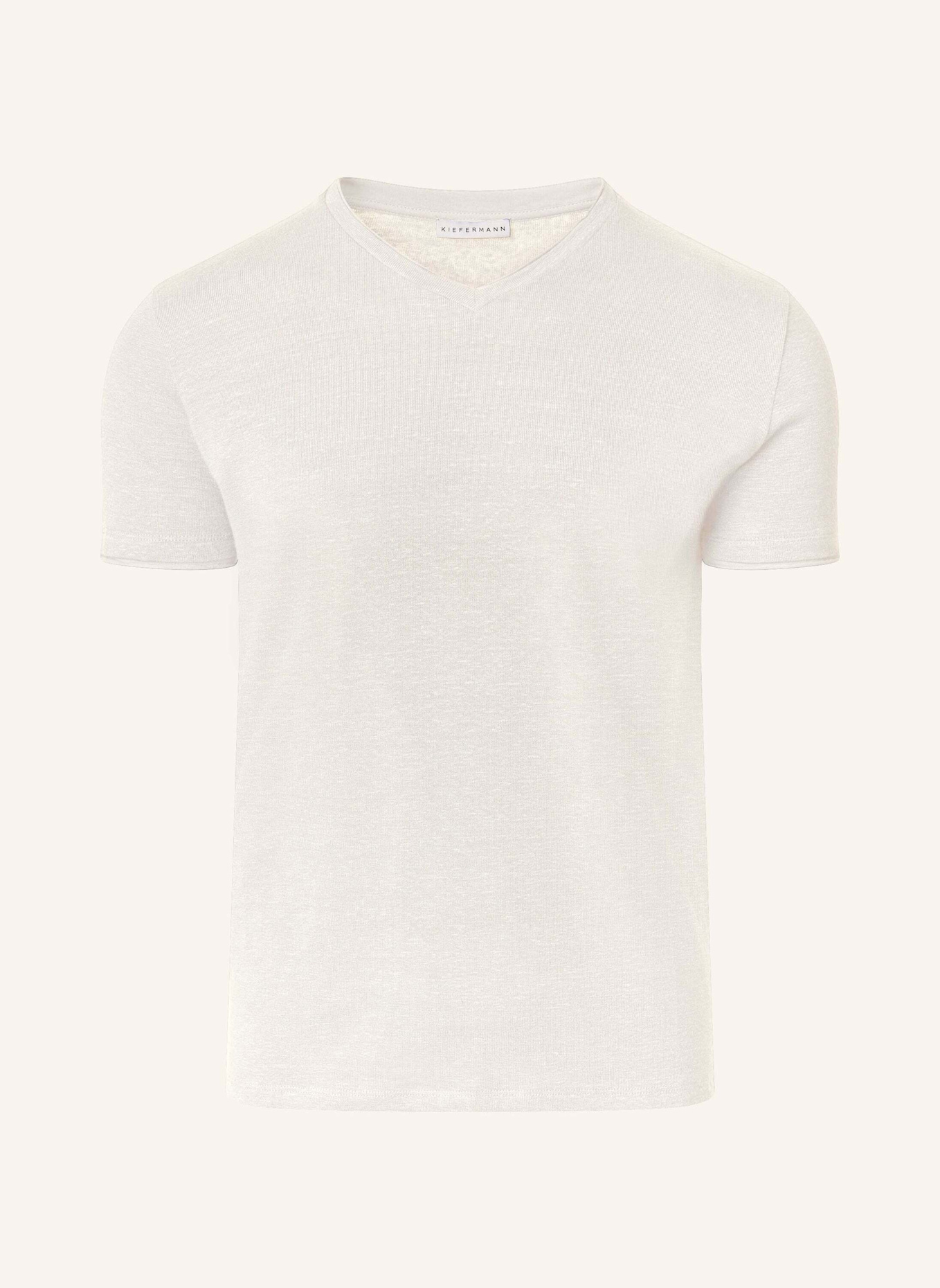 KIEFERMANN T-Shirt FILANTIO aus Leinen: ECRU