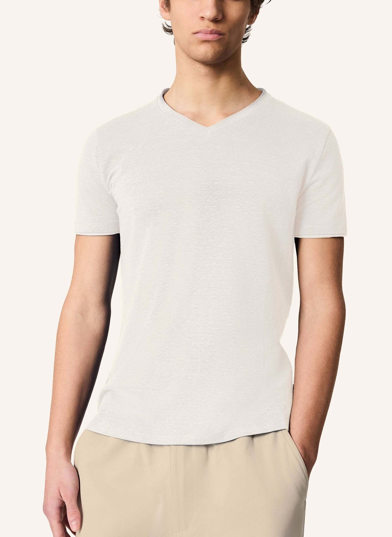 KIEFERMANN T-Shirt FILANTIO aus Leinen: ECRU