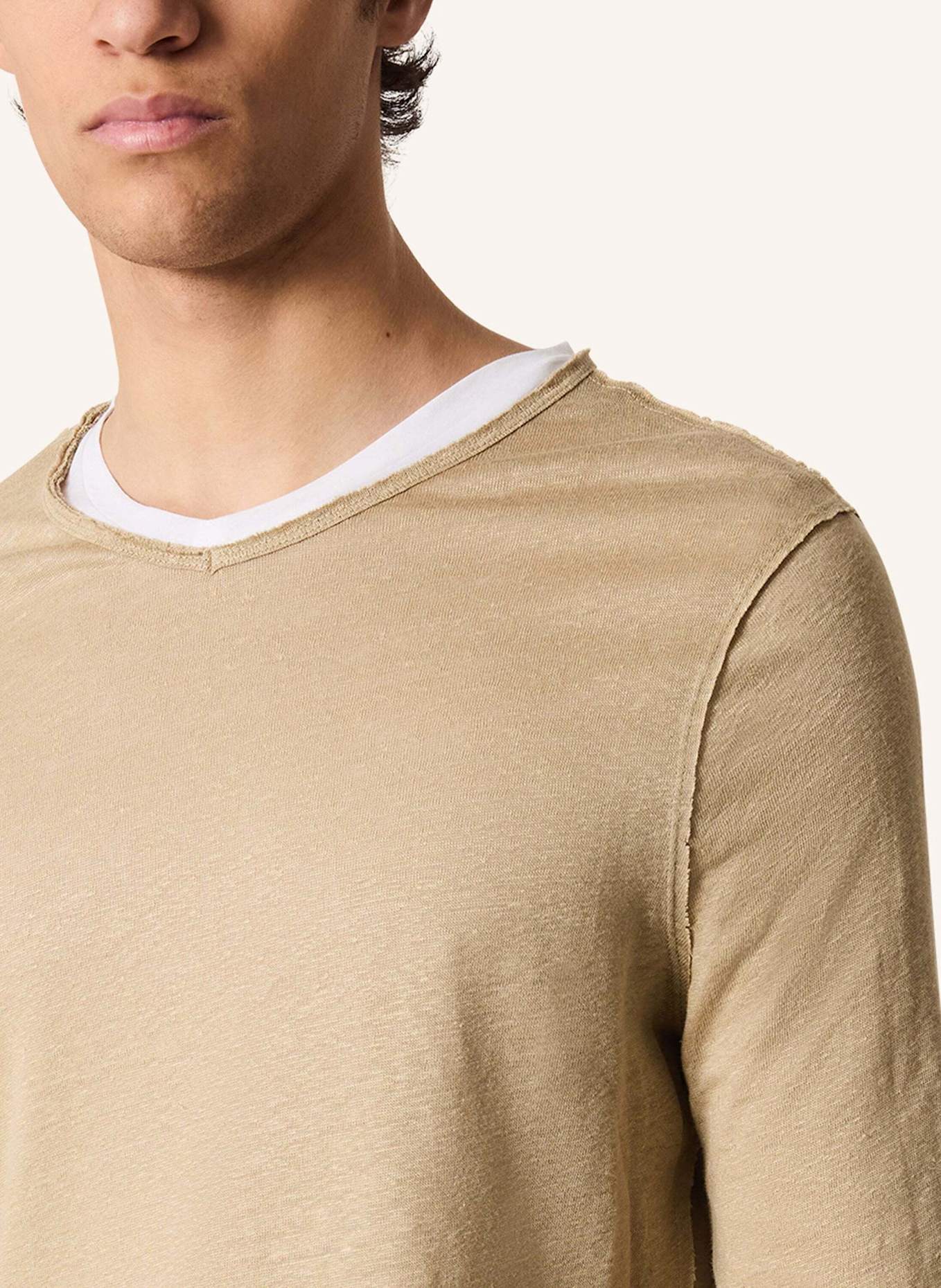 KIEFERMANN T-Shirt FLORIANIS aus Leinen: KHAKI