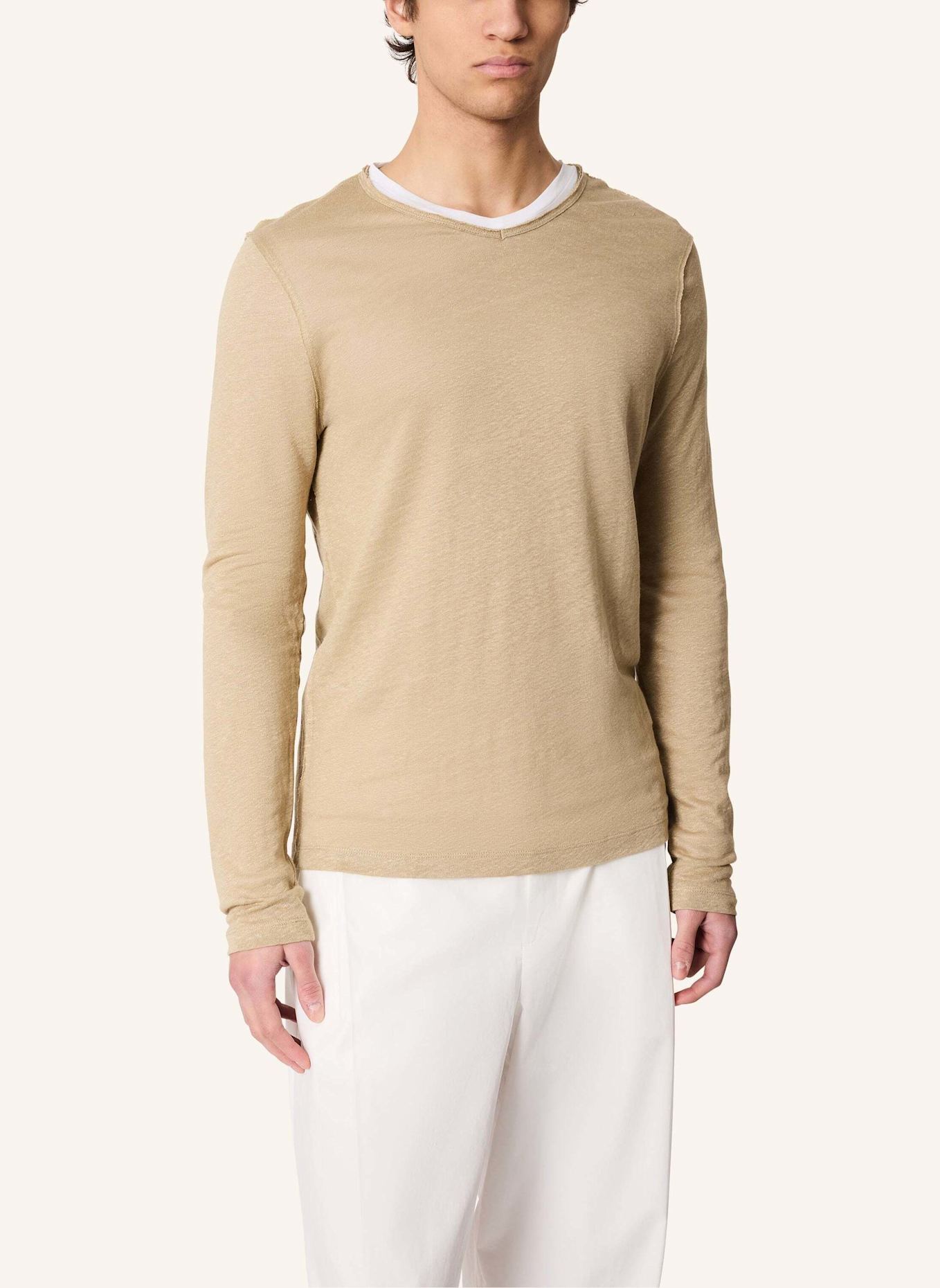 KIEFERMANN T-Shirt FLORIANIS aus Leinen: KHAKI