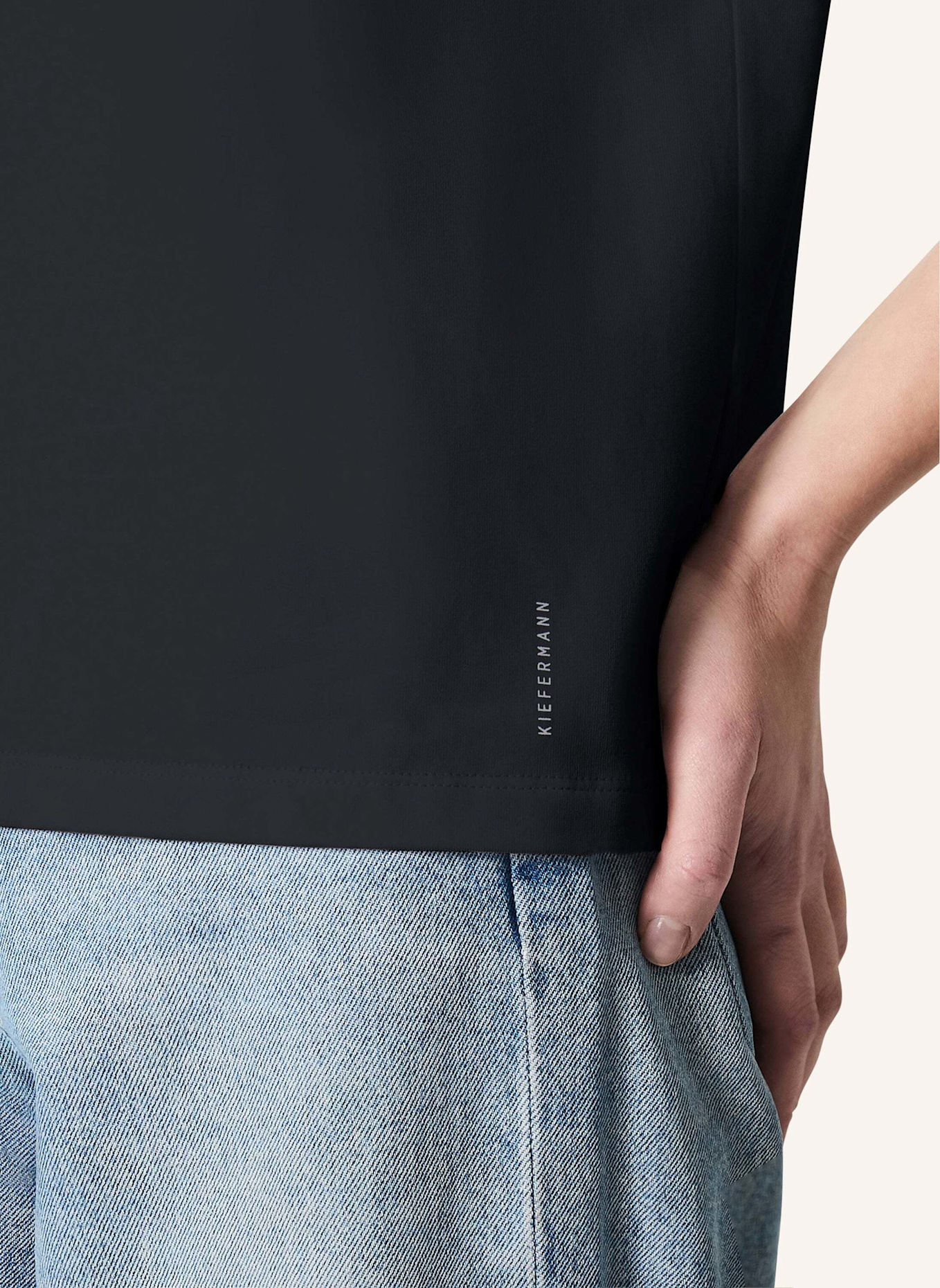 KIEFERMANN T-Shirt JETTAS: SCHWARZ