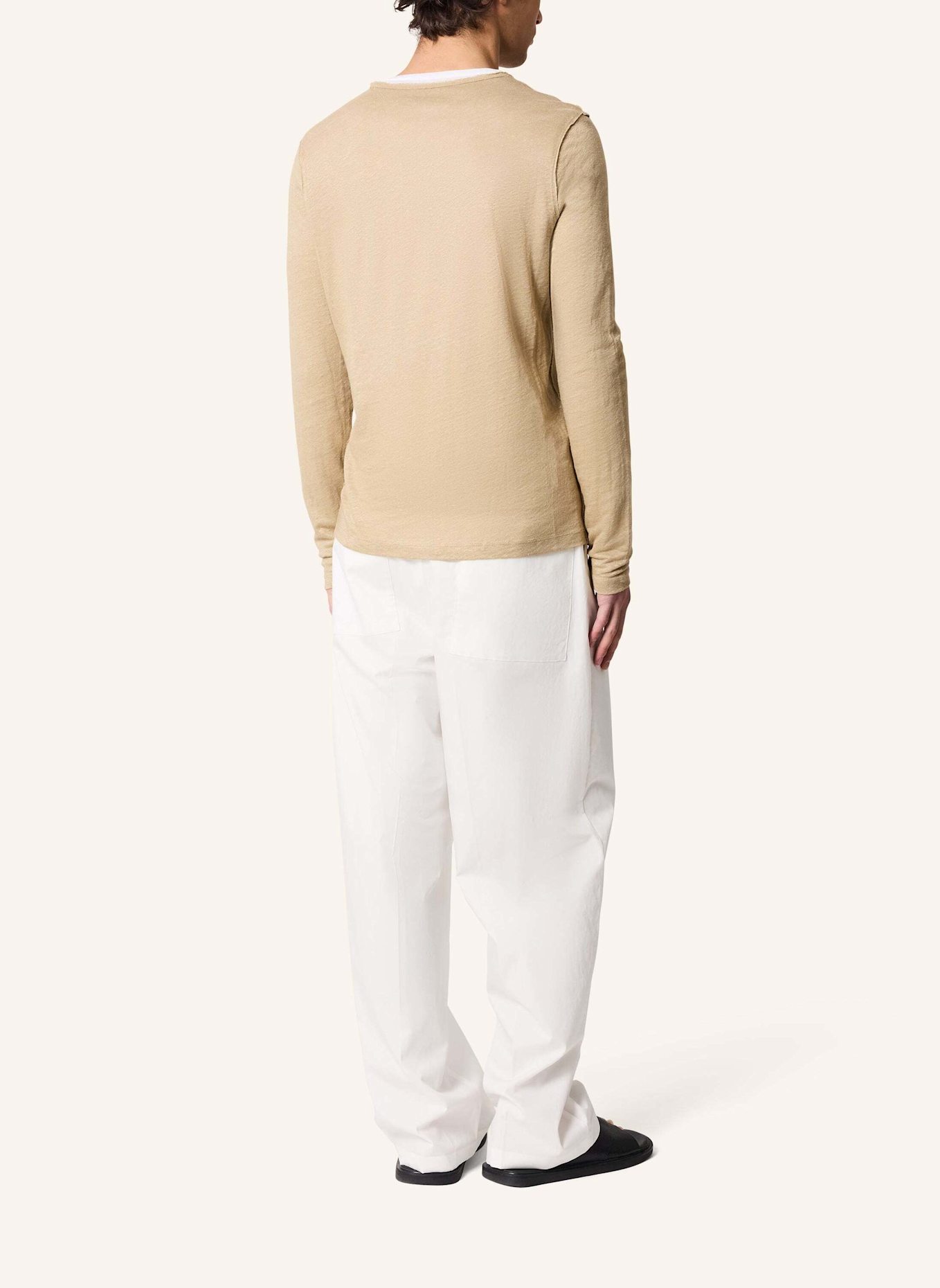 KIEFERMANN T-Shirt FLORIANIS aus Leinen: KHAKI