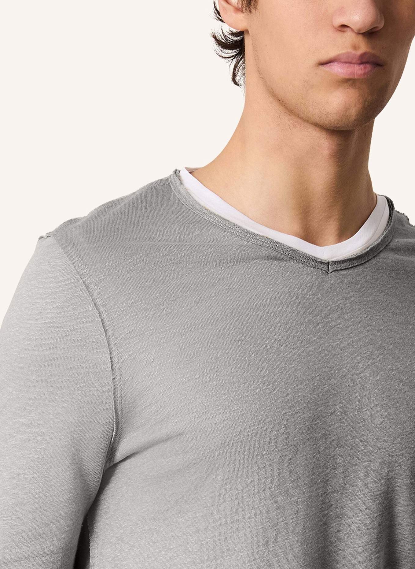 KIEFERMANN T-Shirt FLORIANIS aus Leinen: GRAU