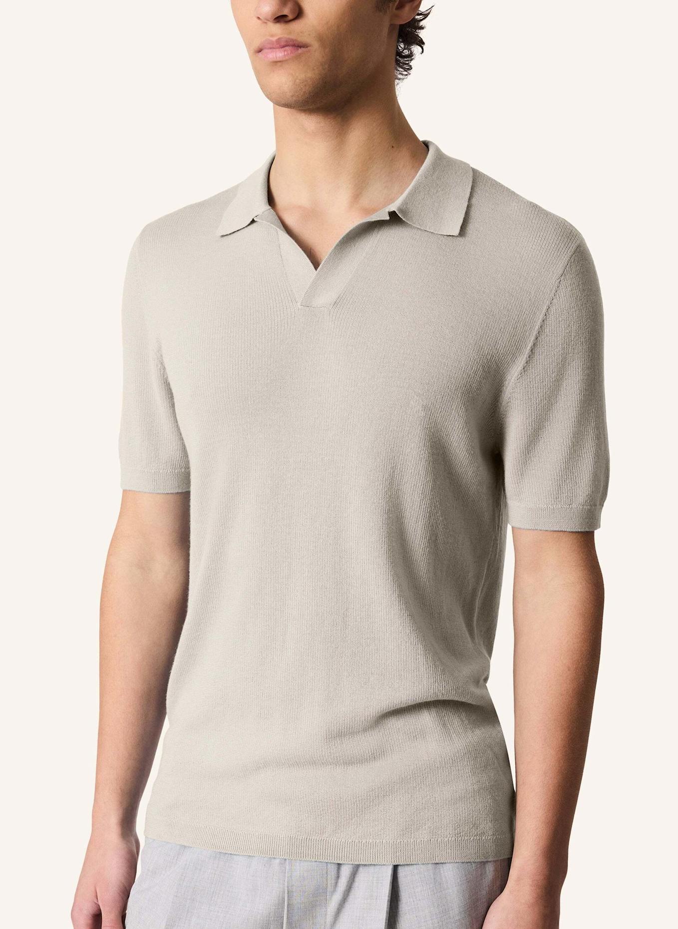 KIEFERMANN Strick-Poloshirt LURAS aus Merino: BEIGE