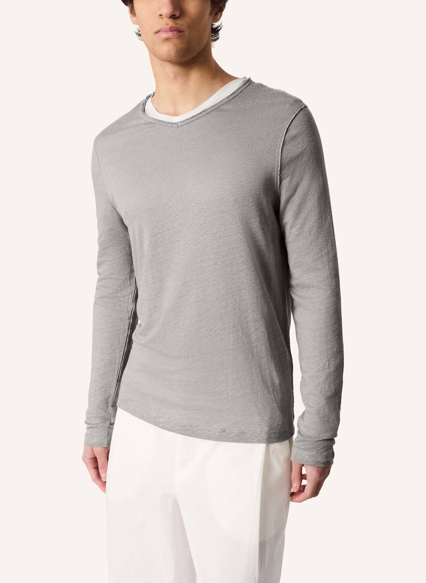 KIEFERMANN T-Shirt FLORIANIS aus Leinen: GRAU