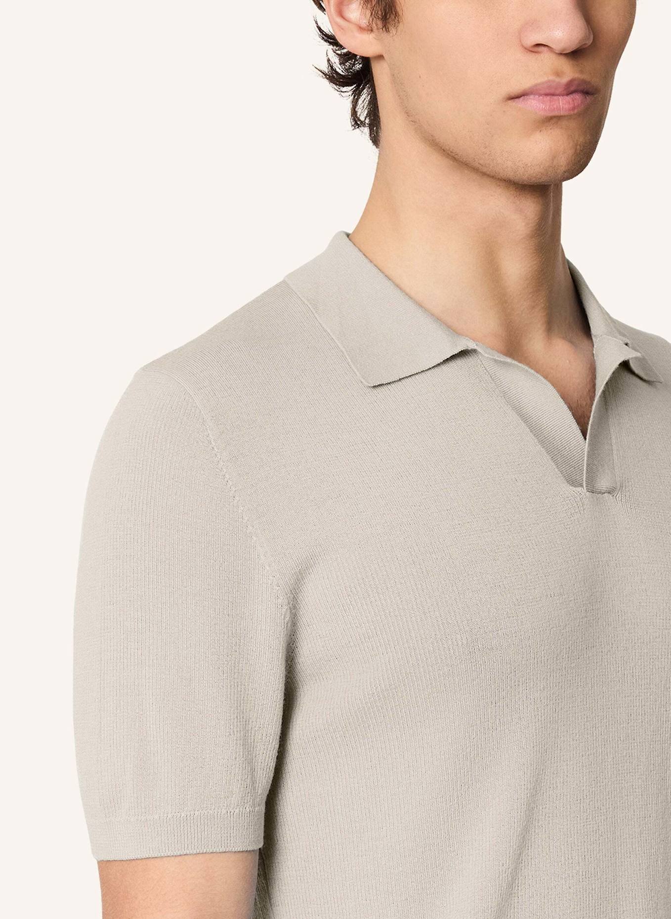 KIEFERMANN Strick-Poloshirt LURAS aus Merino: BEIGE