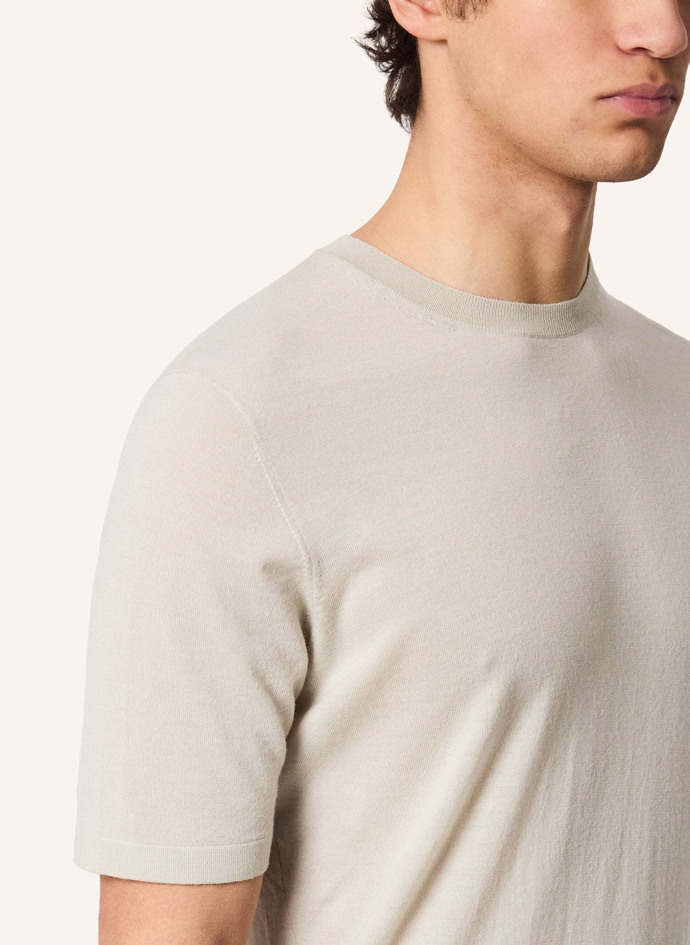 KIEFERMANN KIEFERMANN Feines Merino-Strickshirt für Herren Georgs: BEIGE