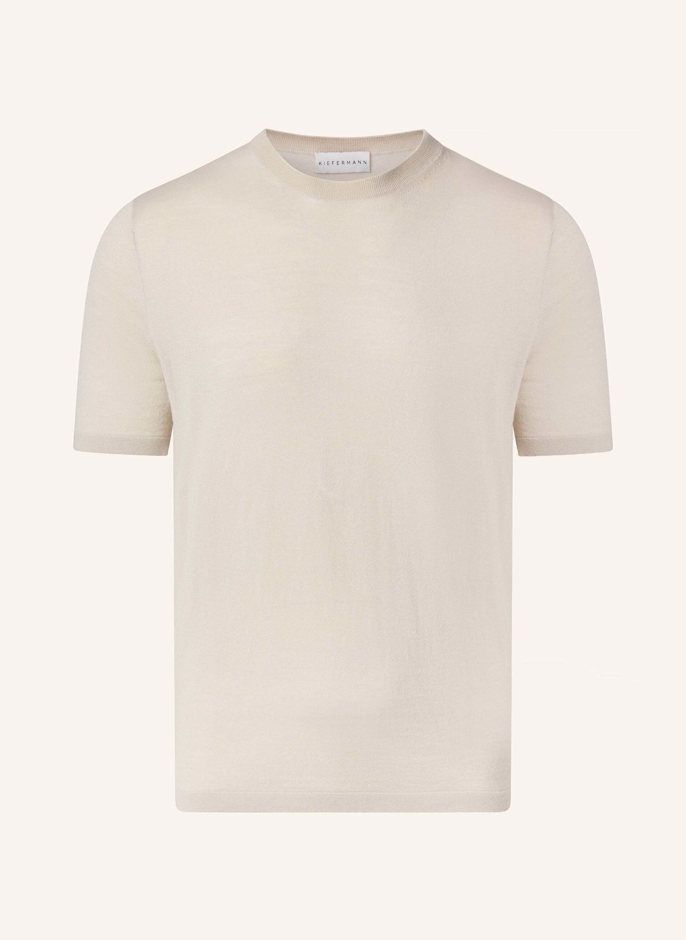 KIEFERMANN KIEFERMANN Feines Merino-Strickshirt für Herren Georgs: BEIGE