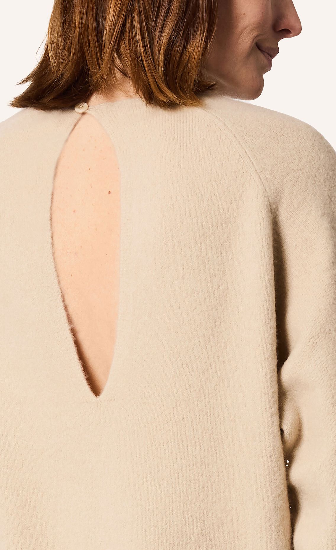 KIEFERMANN Strickkleid ANORANA aus Cashmere: BEIGE