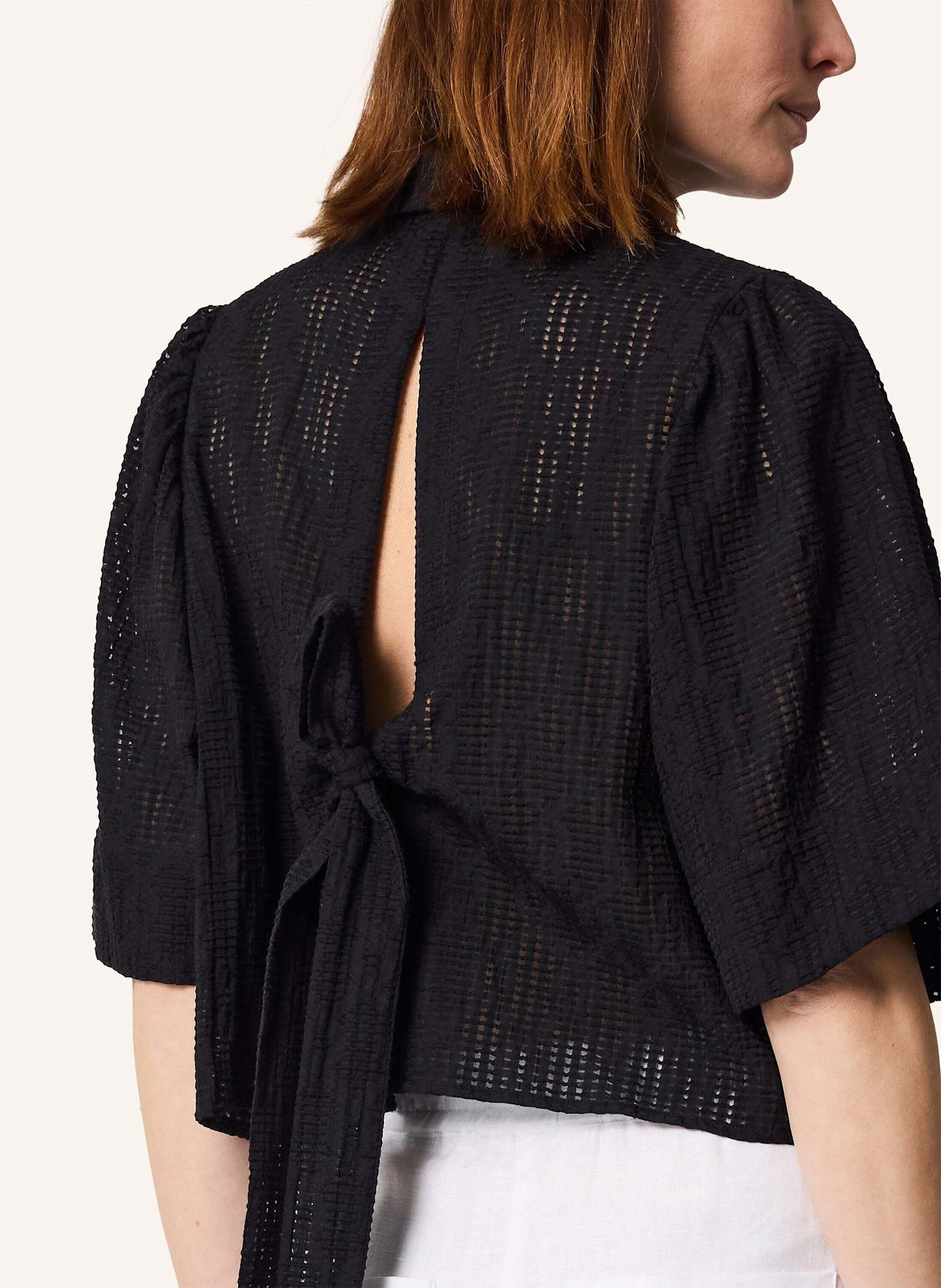 KIEFERMANN Bluse REDIANA: SCHWARZ/ WEISS