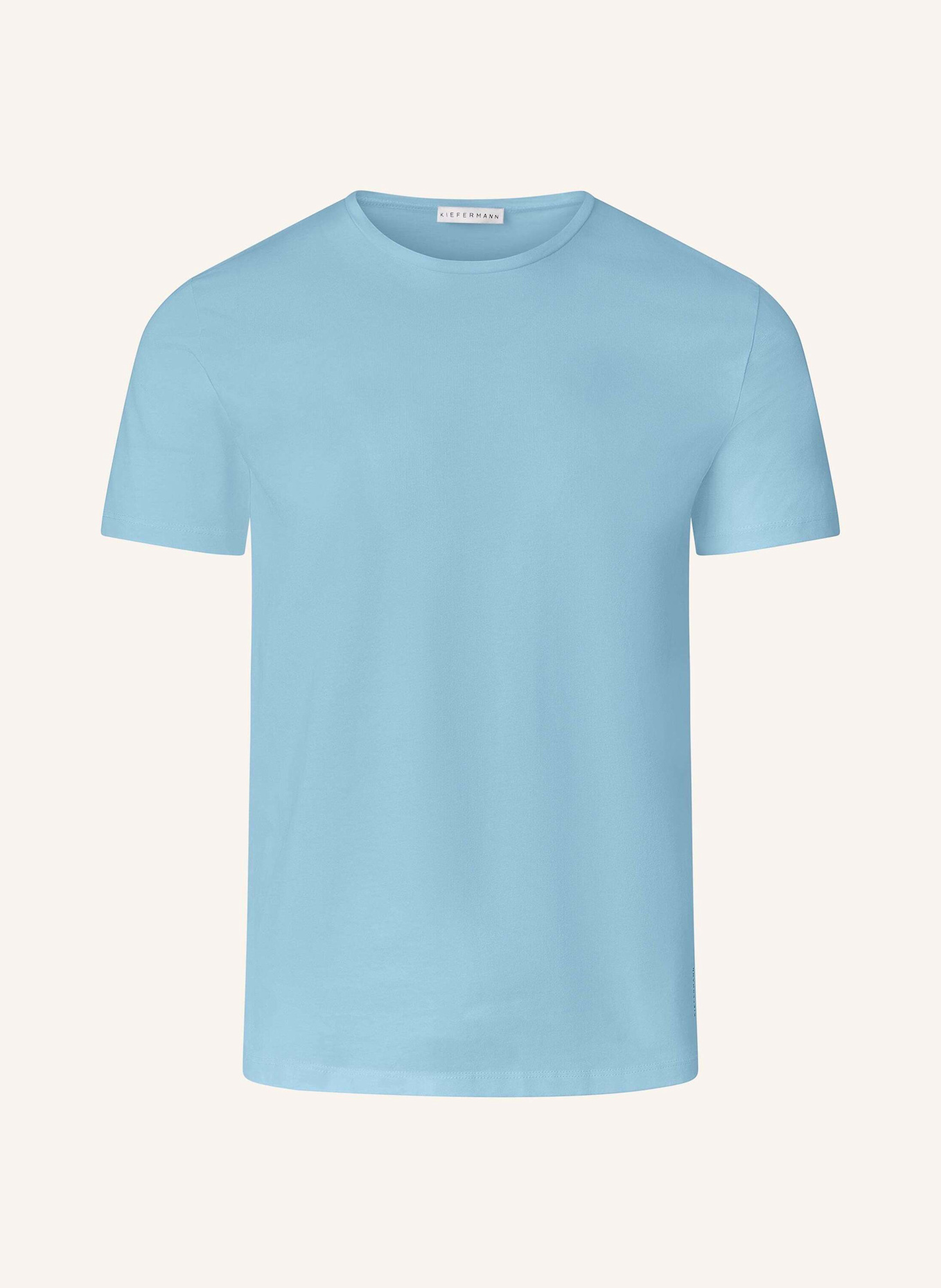 KIEFERMANN KIEFERMANN Essential Herren T-Shirt aus 100% Baumwolljersey Matello: HELLBLAU