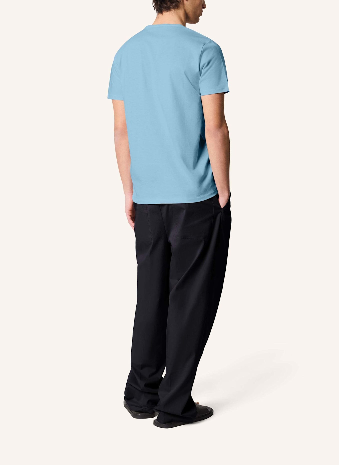 KIEFERMANN KIEFERMANN Essential Herren T-Shirt aus 100% Baumwolljersey Matello: HELLBLAU