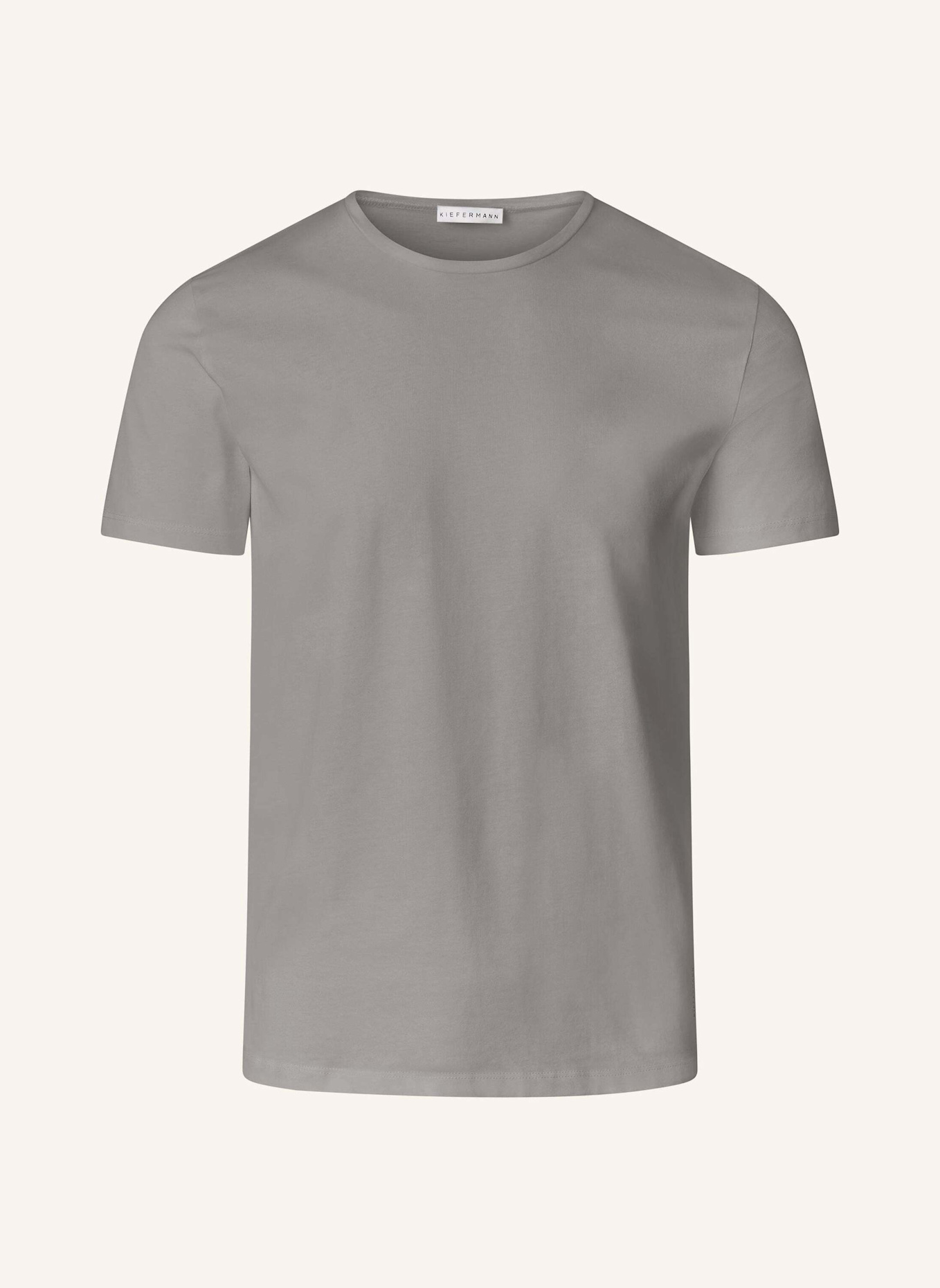 KIEFERMANN KIEFERMANN Essential Herren T-Shirt aus 100% Baumwolljersey Matello: GRAU