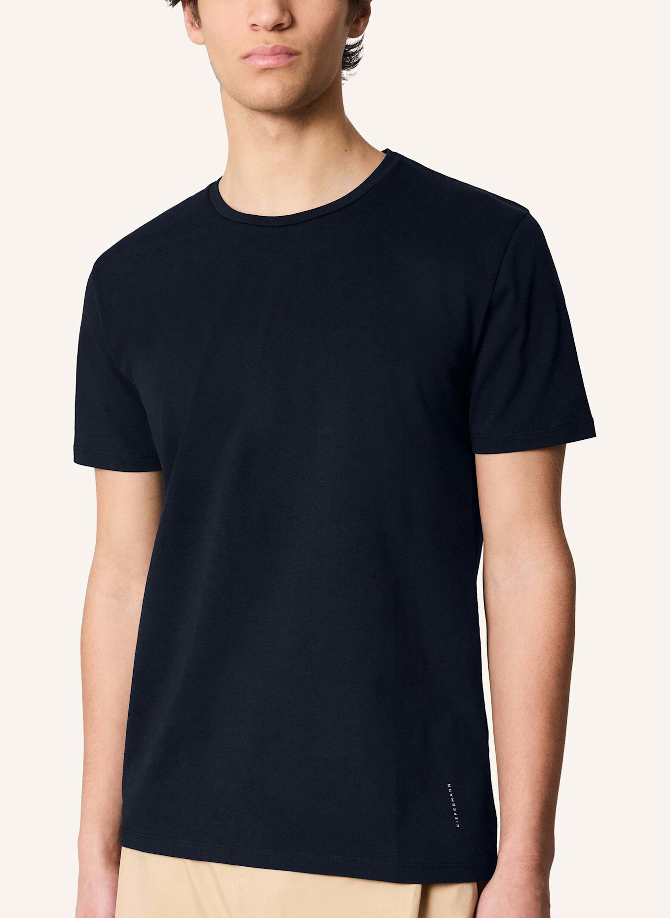 KIEFERMANN KIEFERMANN Essential Herren T-Shirt aus 100% Baumwolljersey Matello: BLAU