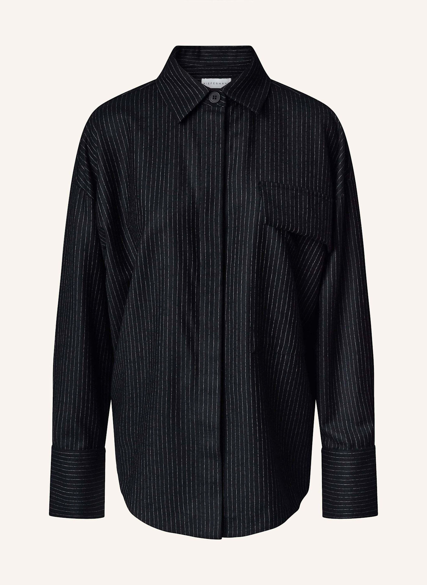 KIEFERMANN Overshirt GABRINA: SCHWARZ/ WEISS