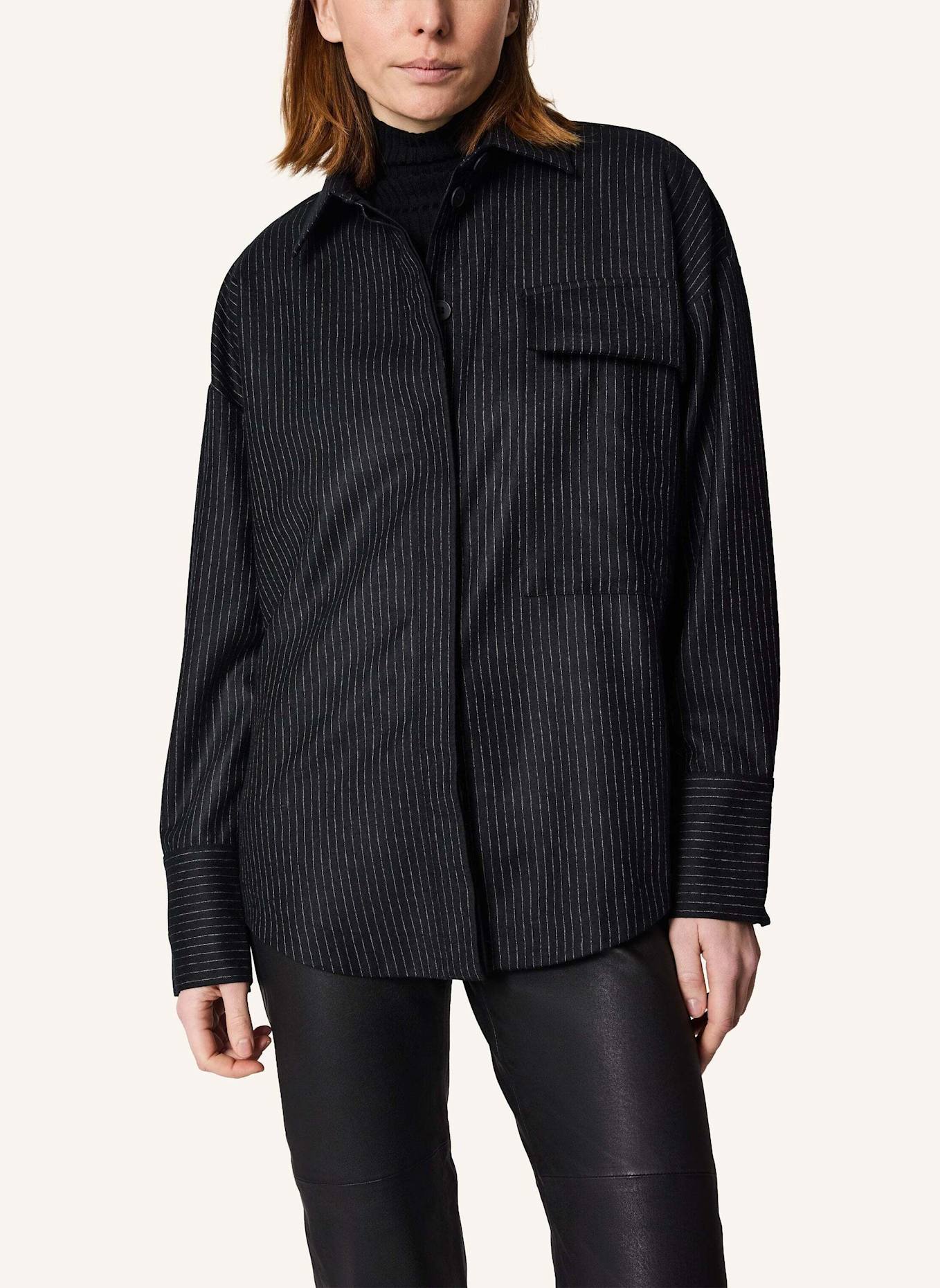 KIEFERMANN Overshirt GABRINA: SCHWARZ/ WEISS