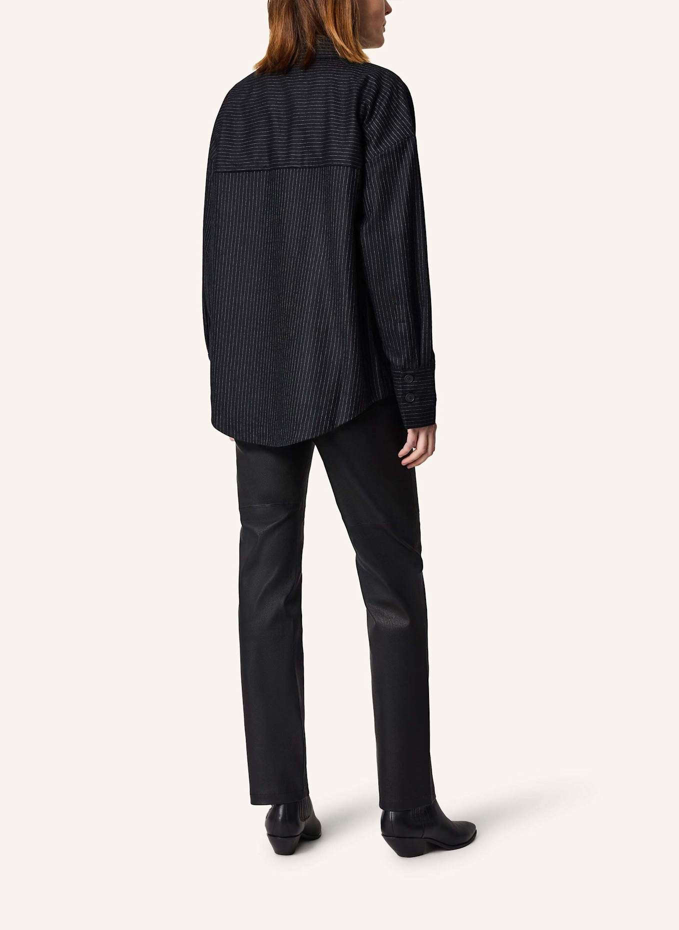 KIEFERMANN Overshirt GABRINA: SCHWARZ/ WEISS
