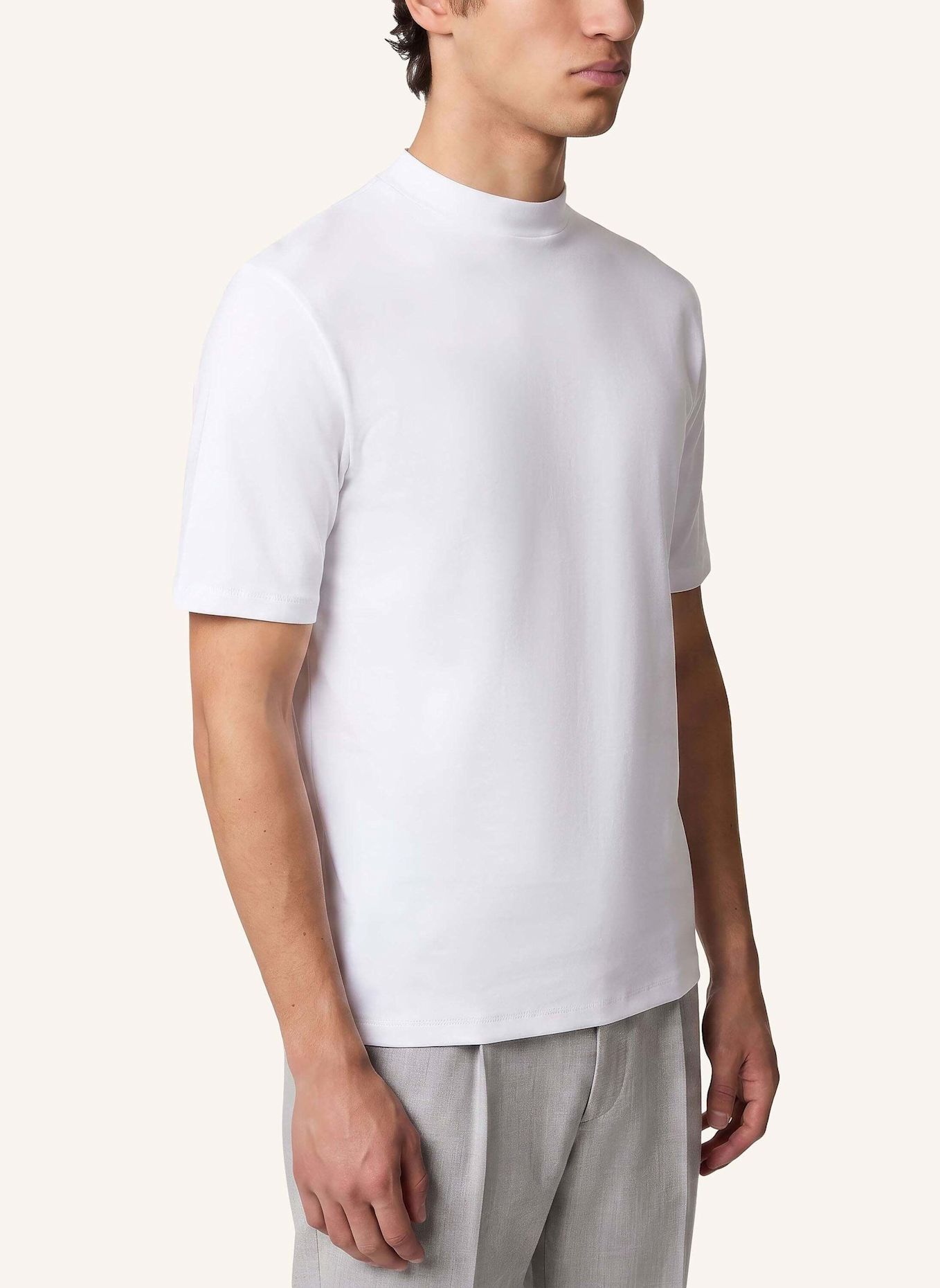 KIEFERMANN KIEFERMANN Herren T-Shirt aus Baumwolljersey mit Stretch Paddys: WEISS