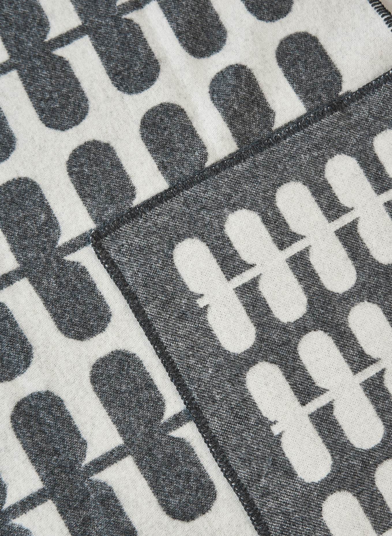 MiaCara Hundedecke FLORA: DUNKELGRAU/ CREME