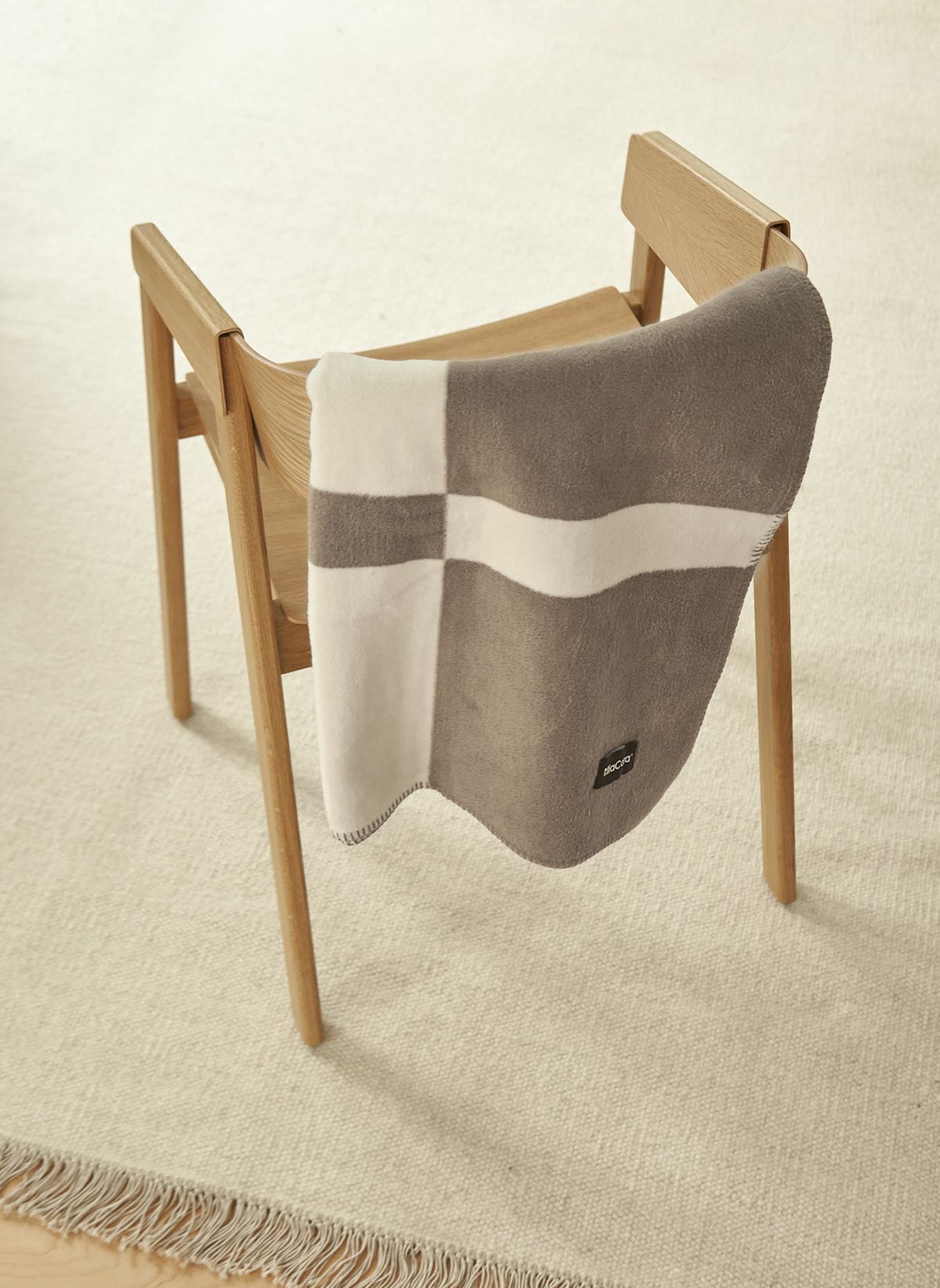 MiaCara Hundedecke BLOCCO: TAUPE/ CREME