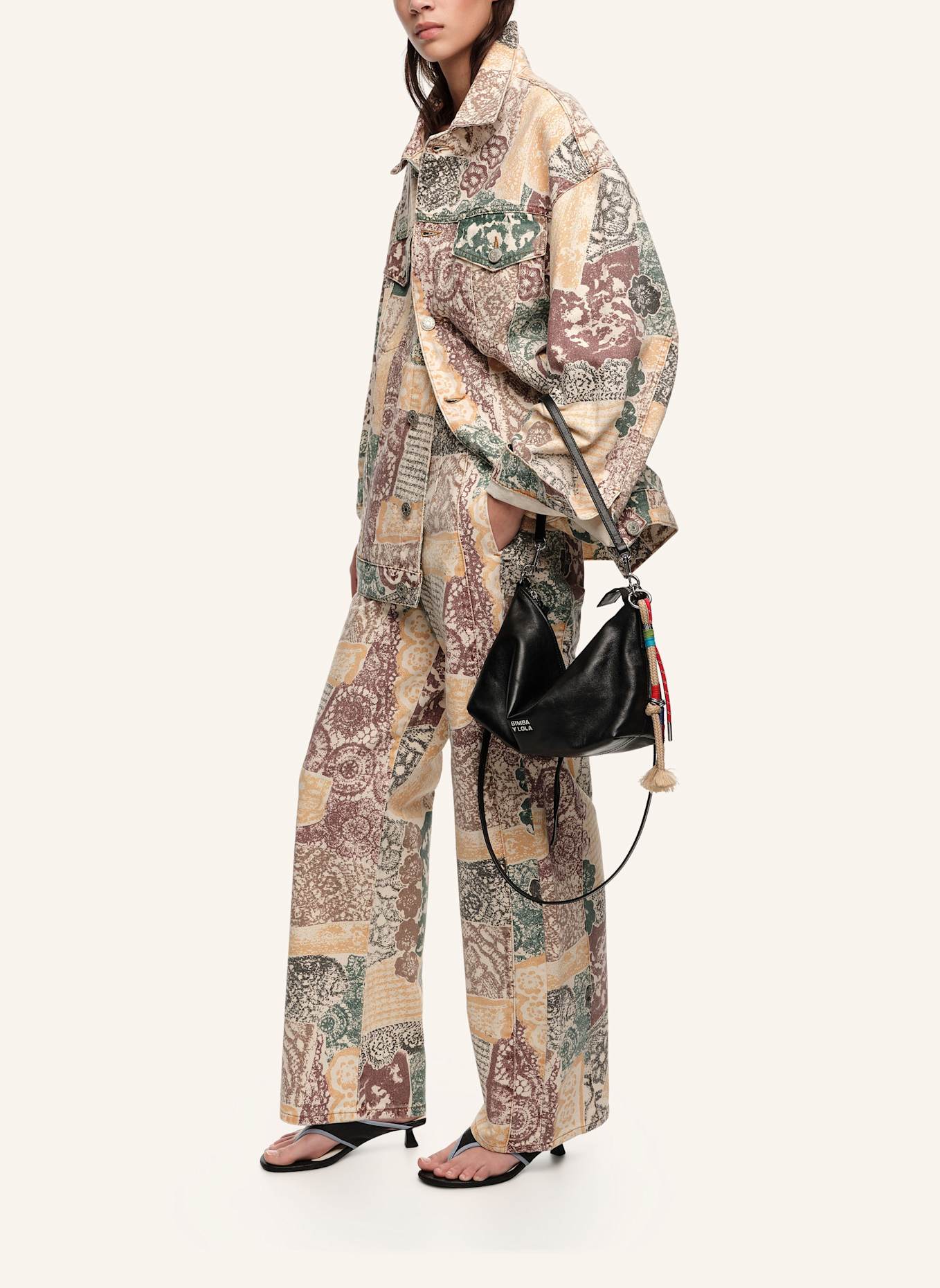 BIMBA Y LOLA Oversize-Jeansjacke: NUDE
