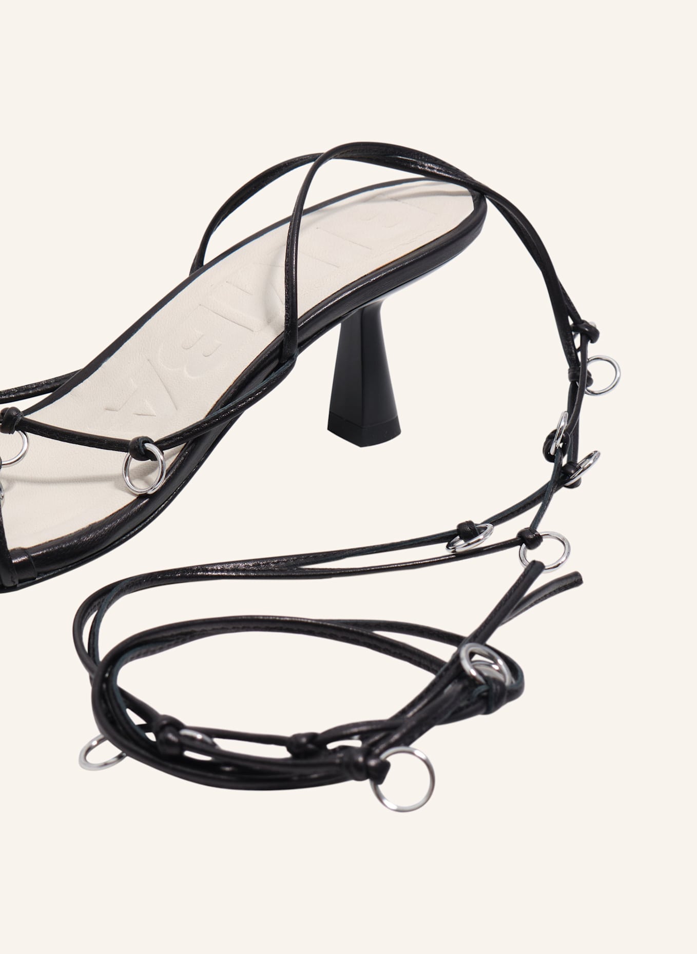 BIMBA Y LOLA Ledersandalen: SCHWARZ