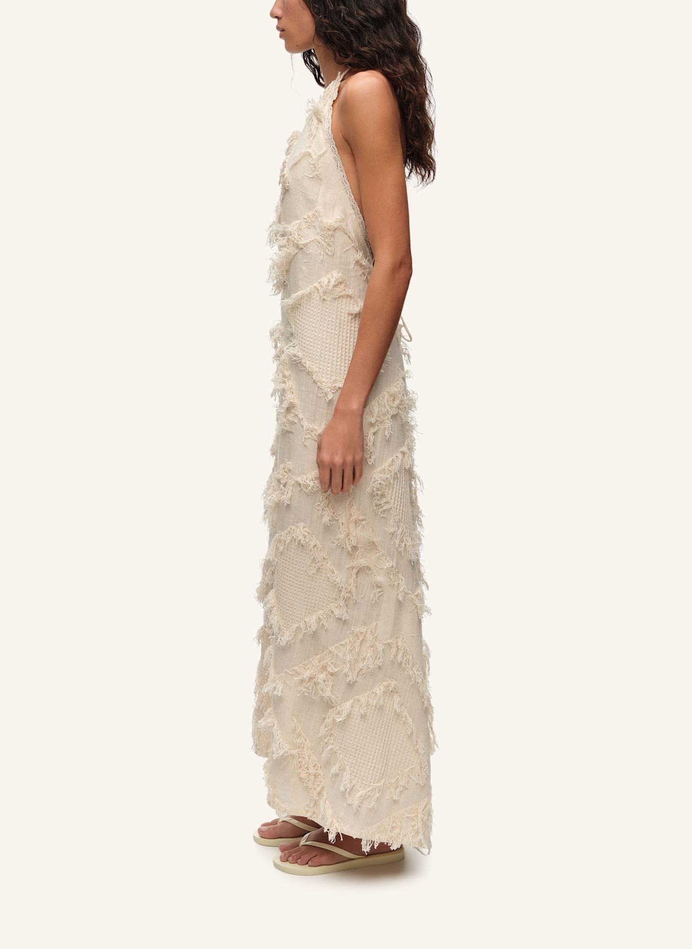 BIMBA Y LOLA Neckholder-Kleid: WEISS