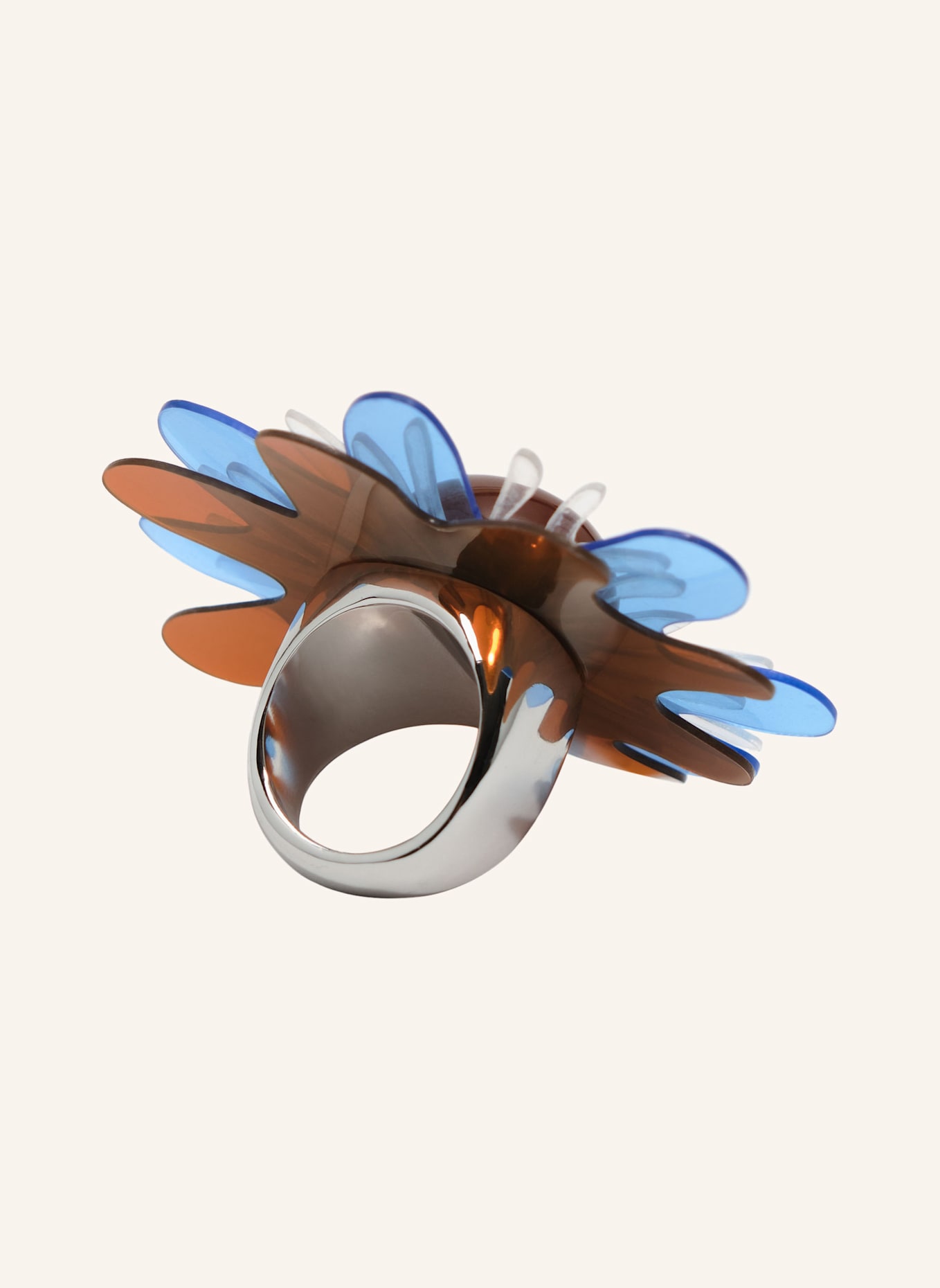 BIMBA Y LOLA Blumenring: BLAU