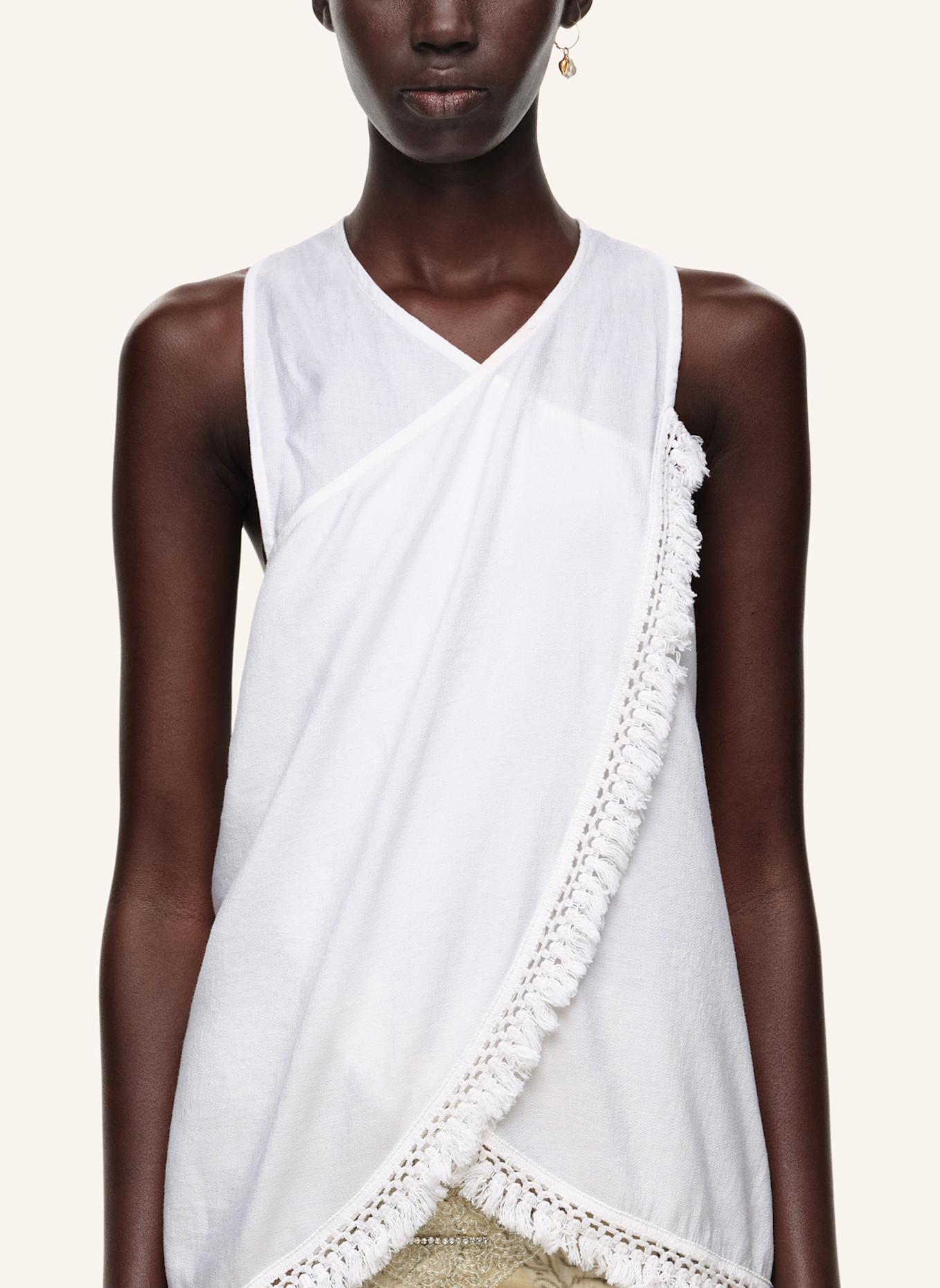 BIMBA Y LOLA Wickelbluse: WEISS