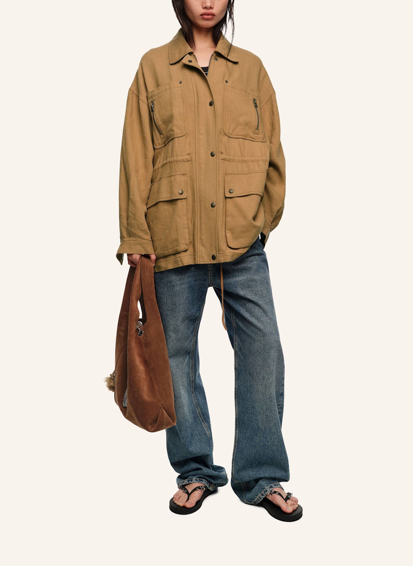 BIMBA Y LOLA Jacke: KHAKI