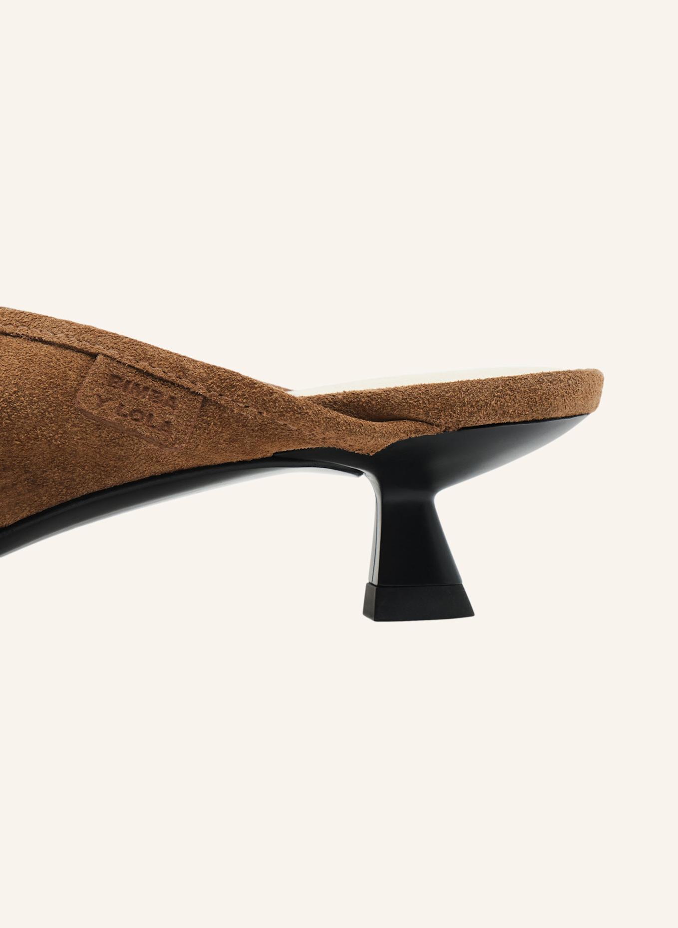 BIMBA Y LOLA Sandalette: KHAKI