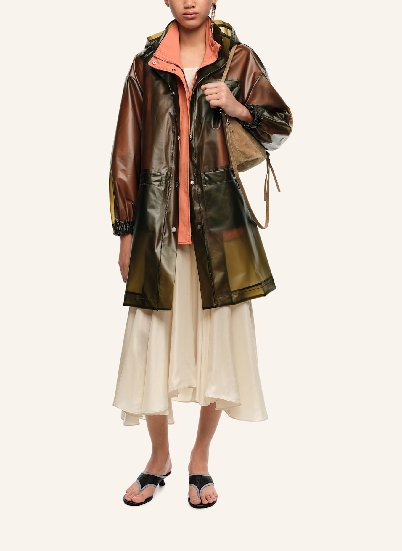 BIMBA Y LOLA Trenchcoat: GRÜN