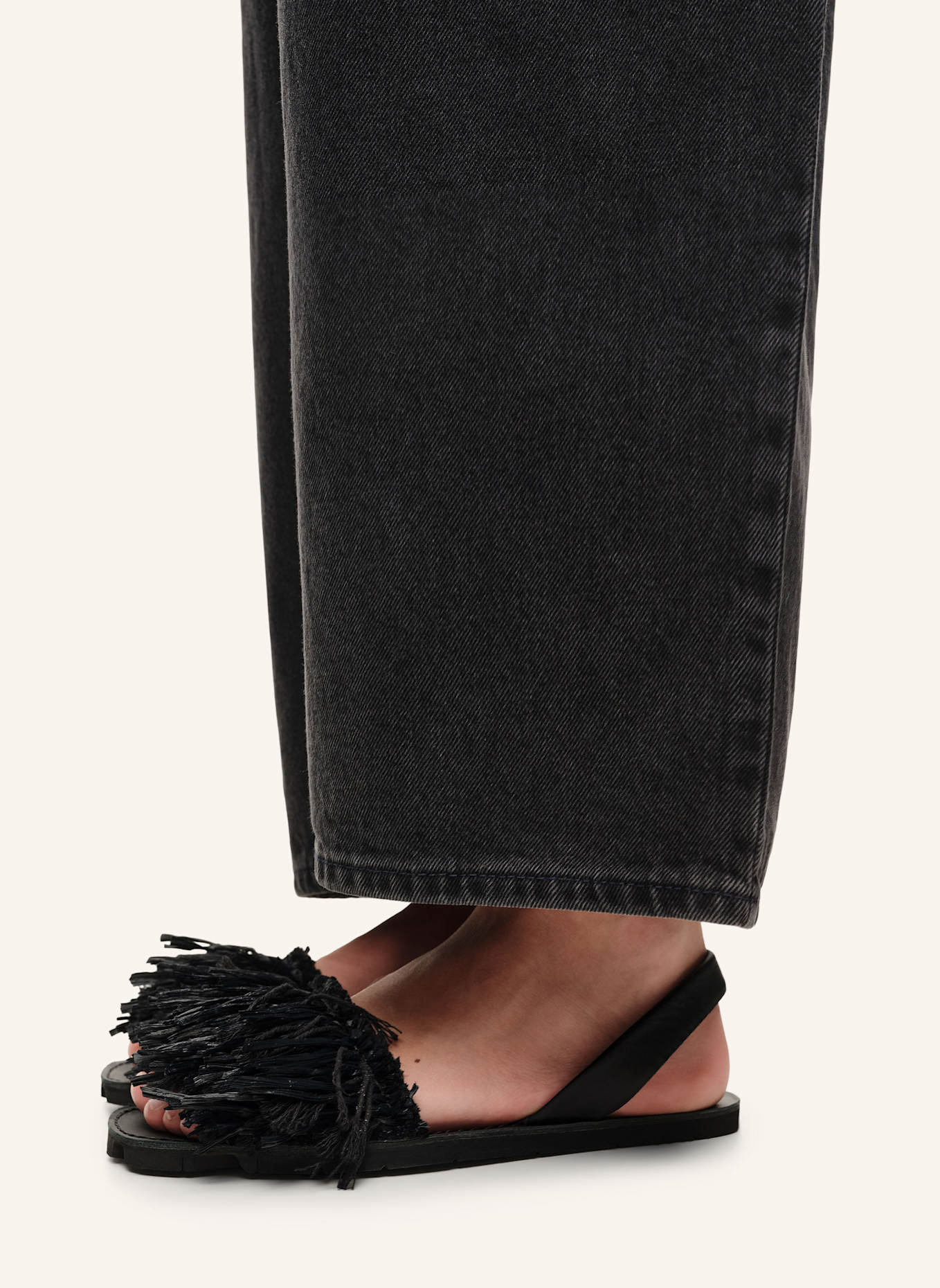 BIMBA Y LOLA Pantoletten: SCHWARZ